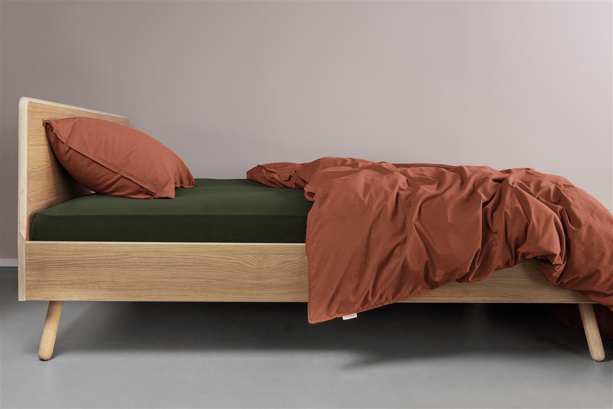 Beddinghouse split topper hoeslaken jersey donker groen