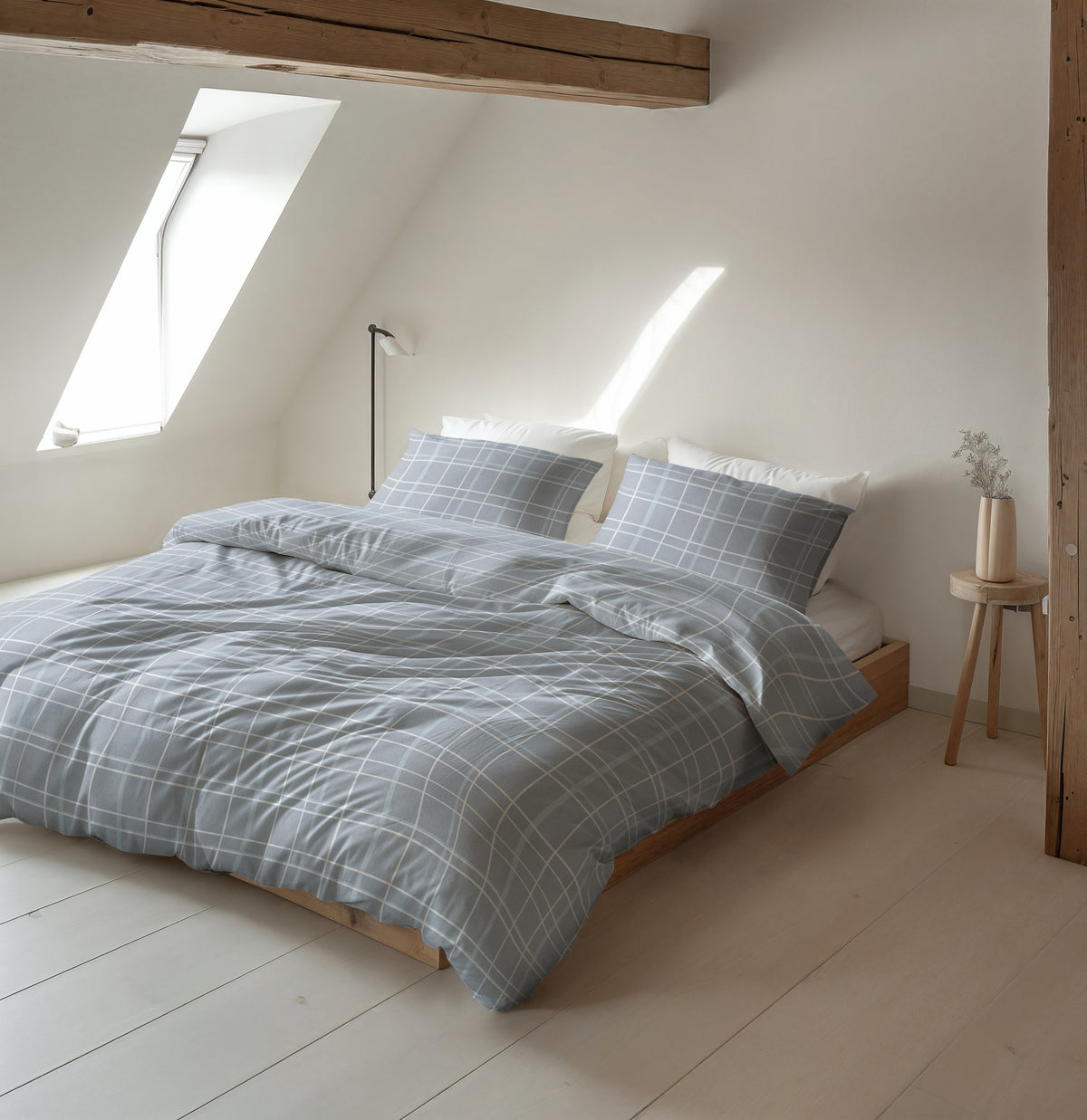 Sleeptime Dekbedovertrek Flanel Seva Blauw