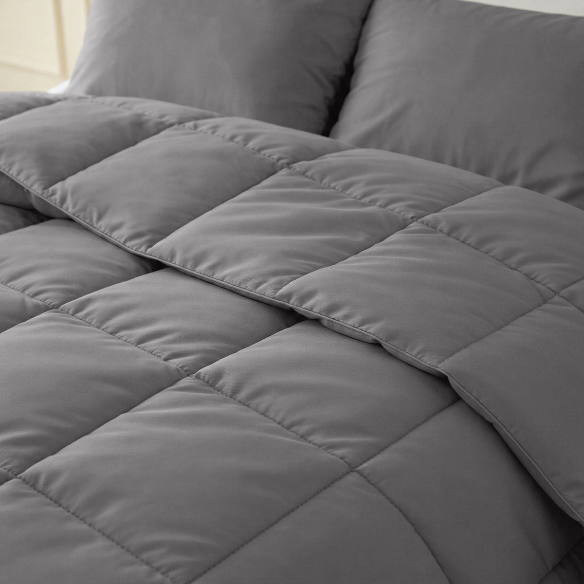 Primaviera Deluxe lazy dekbed percale antraciet