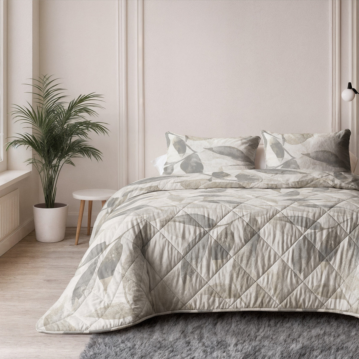 Sleeptime kussenslopen Katoen Misty Beige/Grijs