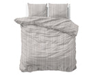 Sleeptime Dekbedovertrek Katoen Pinstripe Taupe
