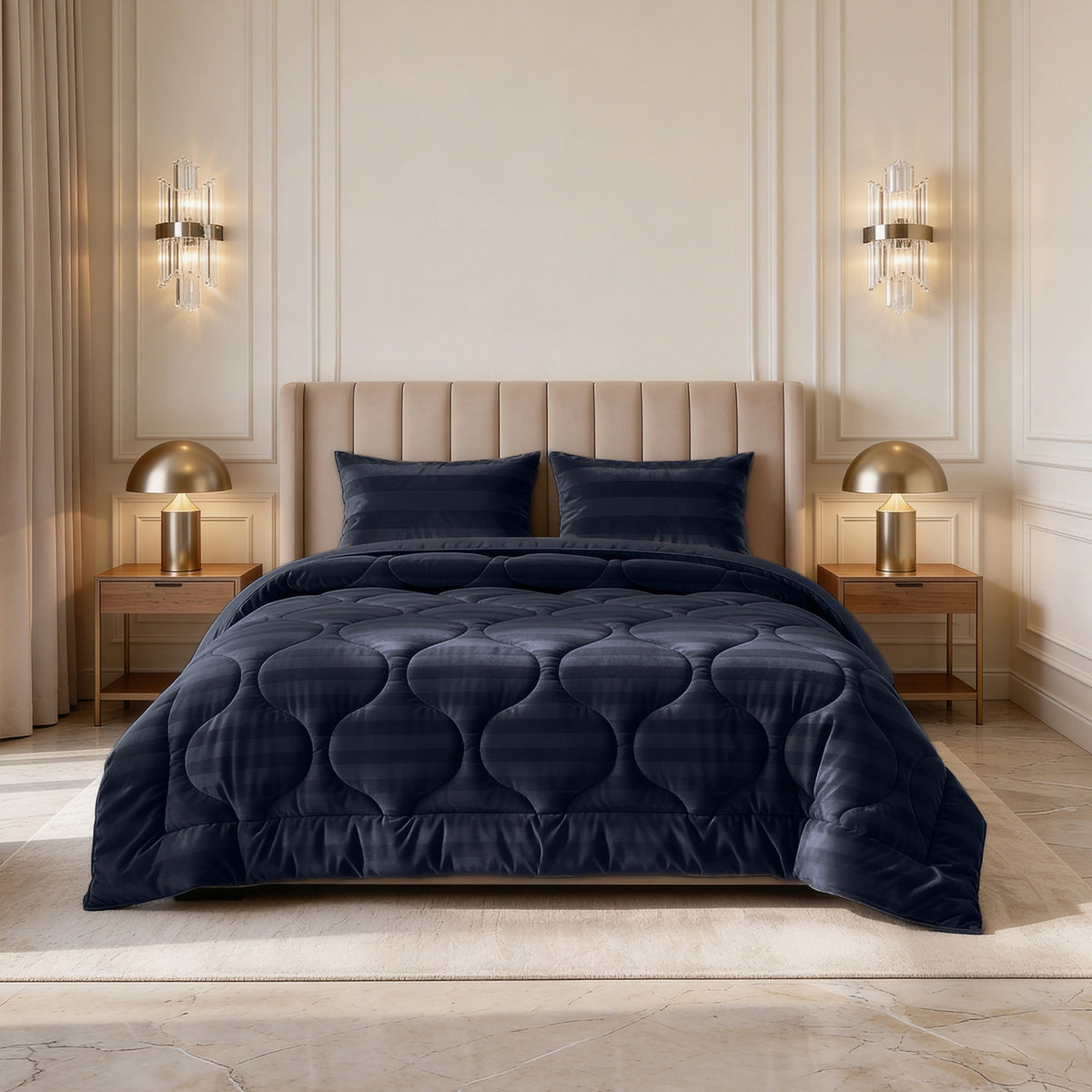 Sleeptime lazy dekbed Hotel Velvet Navy
