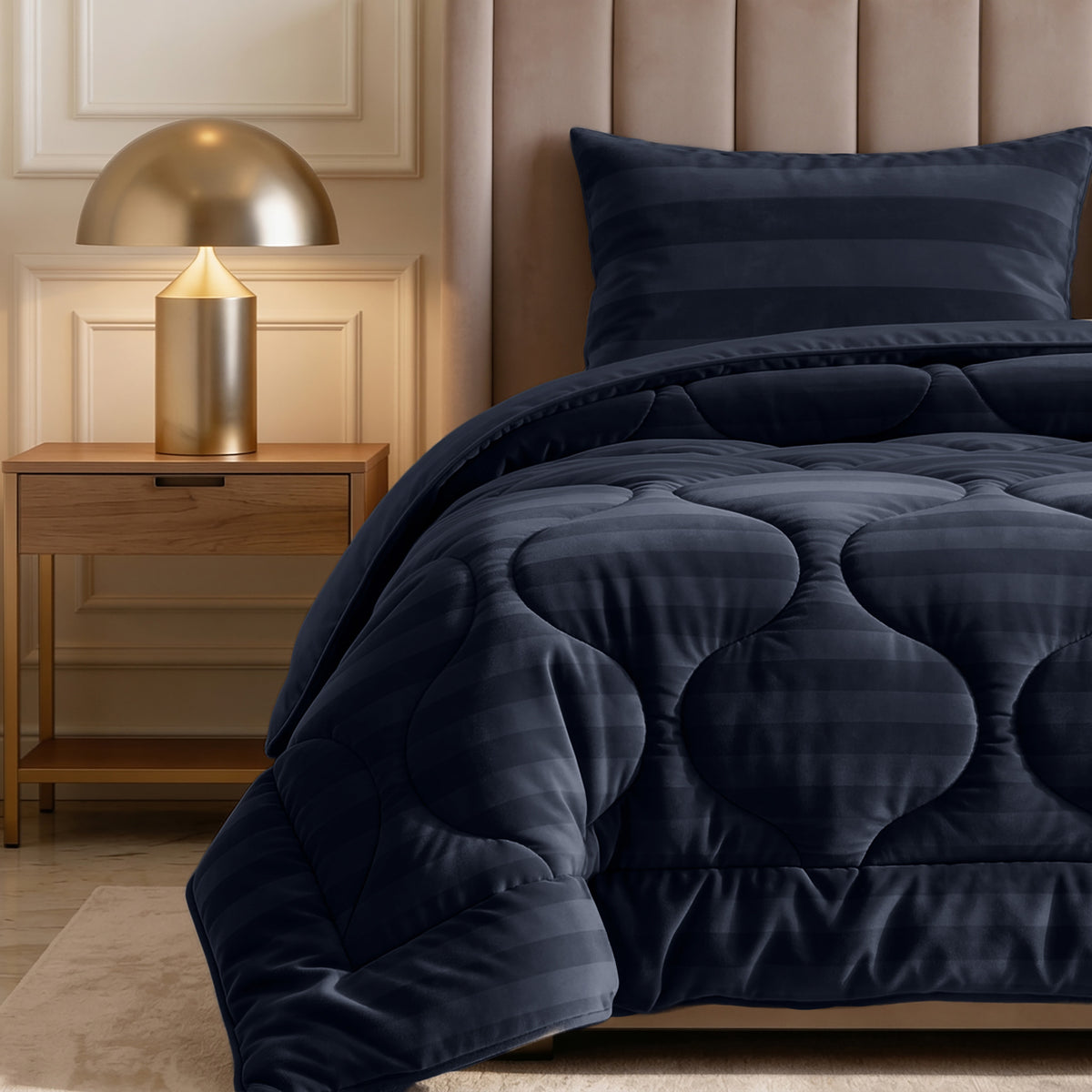Sleeptime lazy dekbed Hotel Velvet Navy