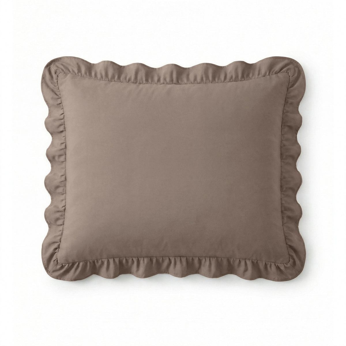 Sleeptime kussenslopen Ruffles Taupe