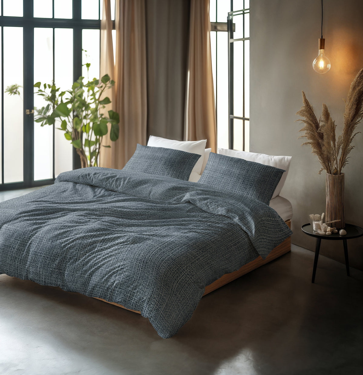 Sleeptime Dekbedovertrek Katoen Vintage Blauw