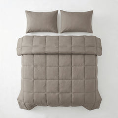 Primaviera Deluxe Couette sans housse Percale Taupe/Brun