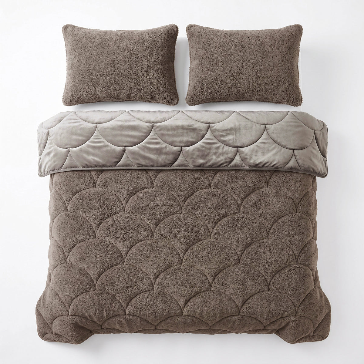 Sleeptime lazy dekbed Teddy/Velvet Taupe/Bruin