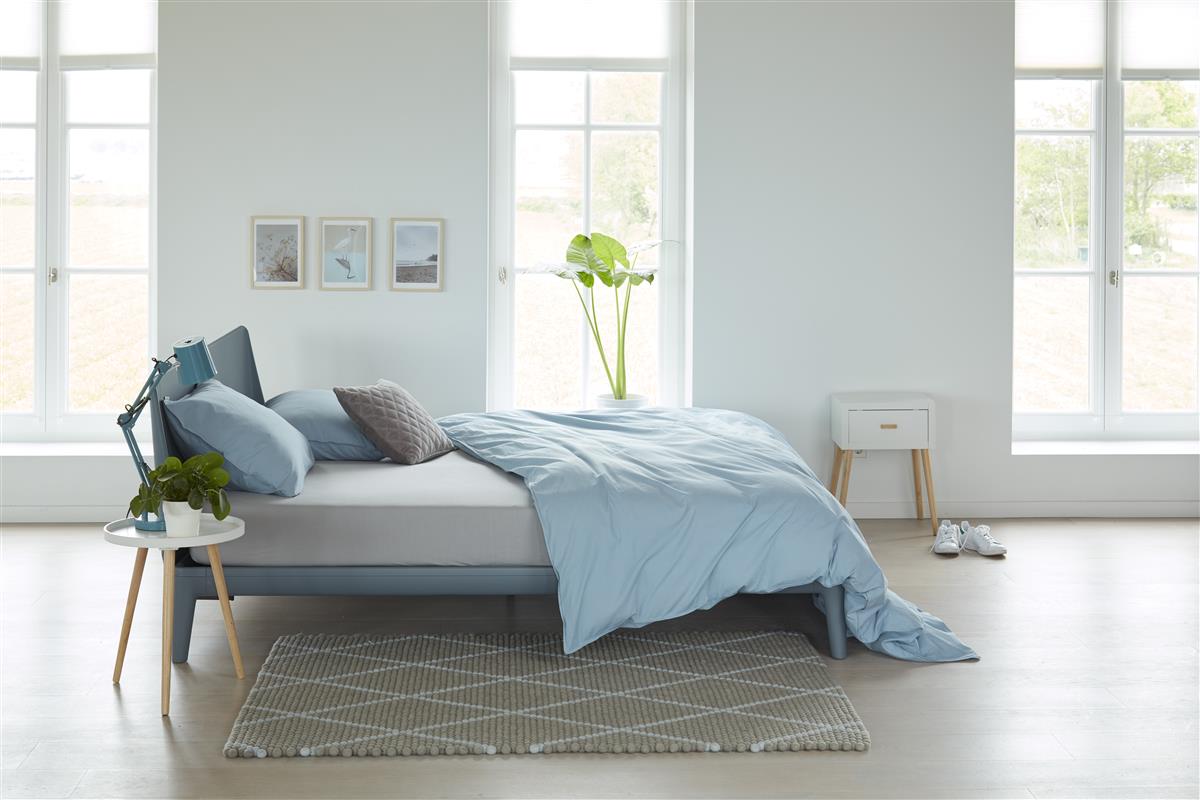 Beddinghouse split topper hoeslaken jersey licht grijs