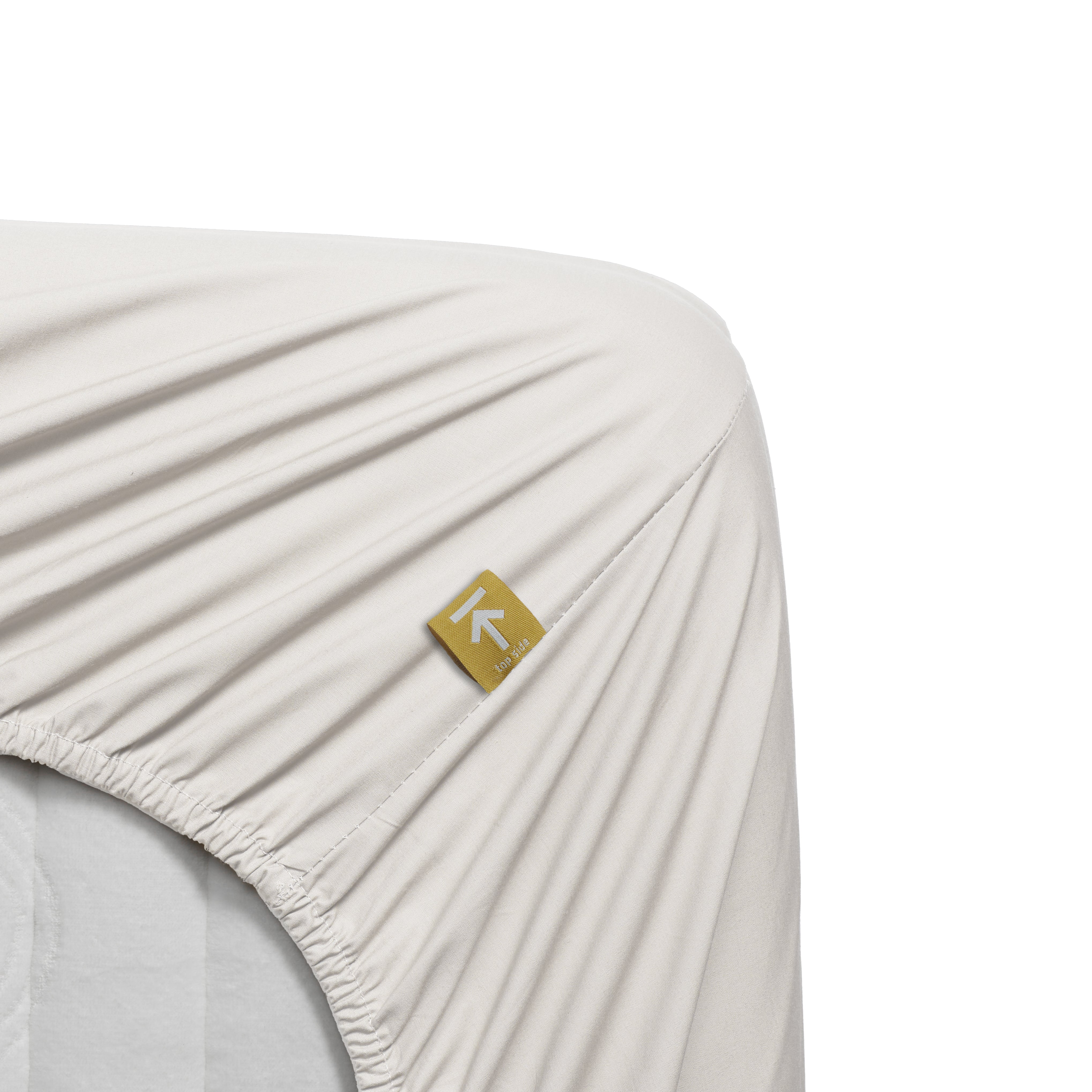 Beddinghouse topper hoeslaken katoen percale gebroken wit