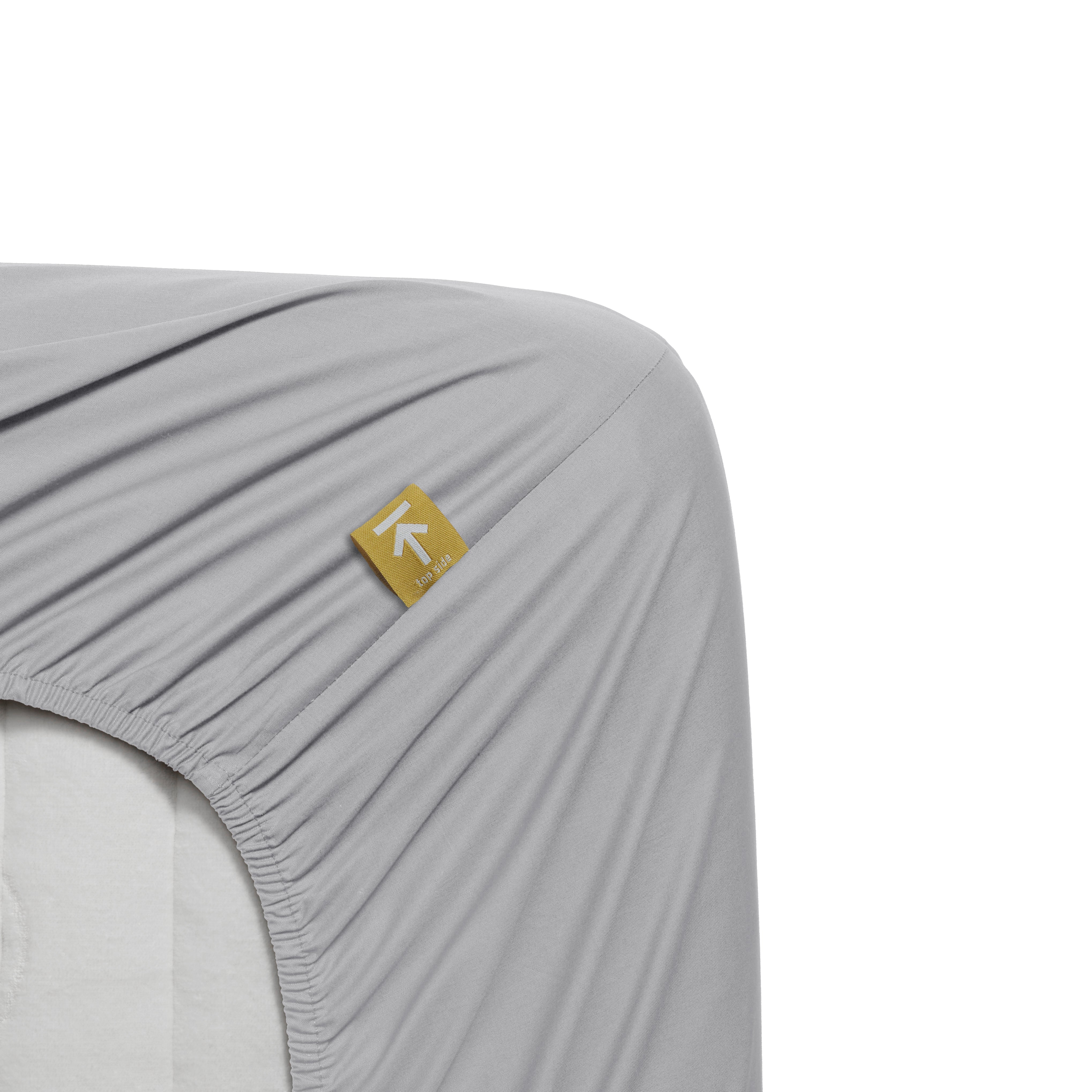 Beddinghouse topper hoeslaken katoen percale lichtgrijs