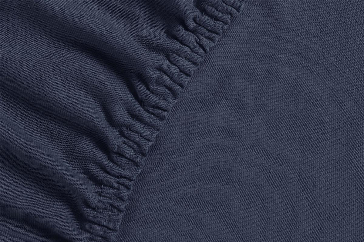 Ambiante Hoeslaken Jersey Donker Blauw