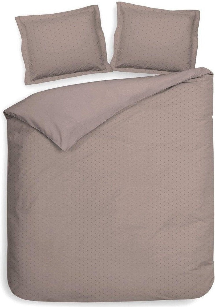 Heckett Lane Dekbedovertrek Punto Rose Tan Satijn - Bedtextielonline.be