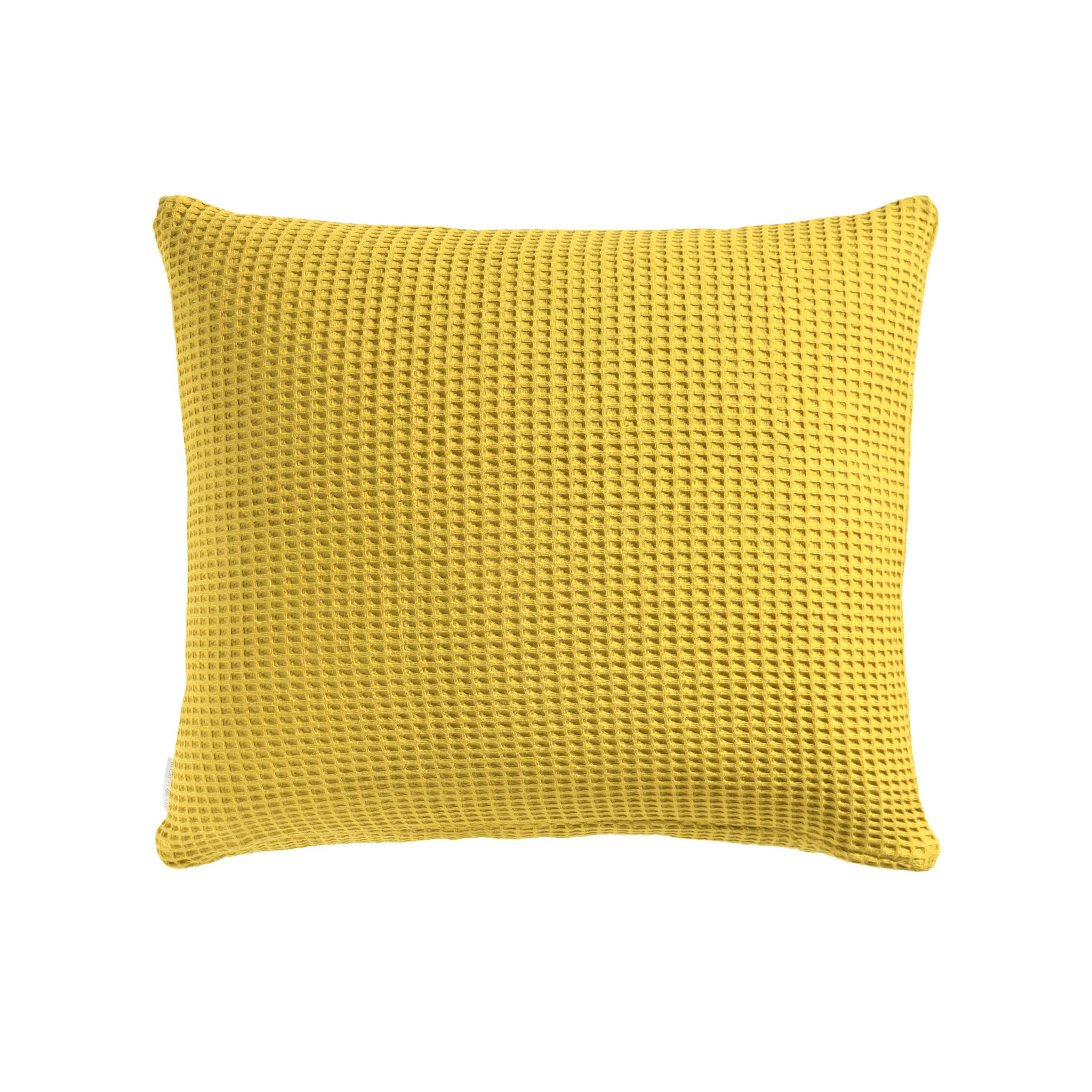 Heckettlane kussensloop Wafel Curry Yellow katoen