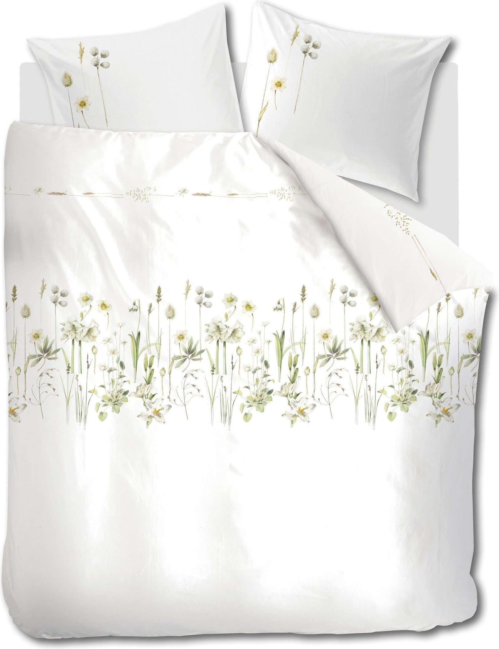 Marjolein Bastin Dekbedovertrek Katoen Amaryllis Wit