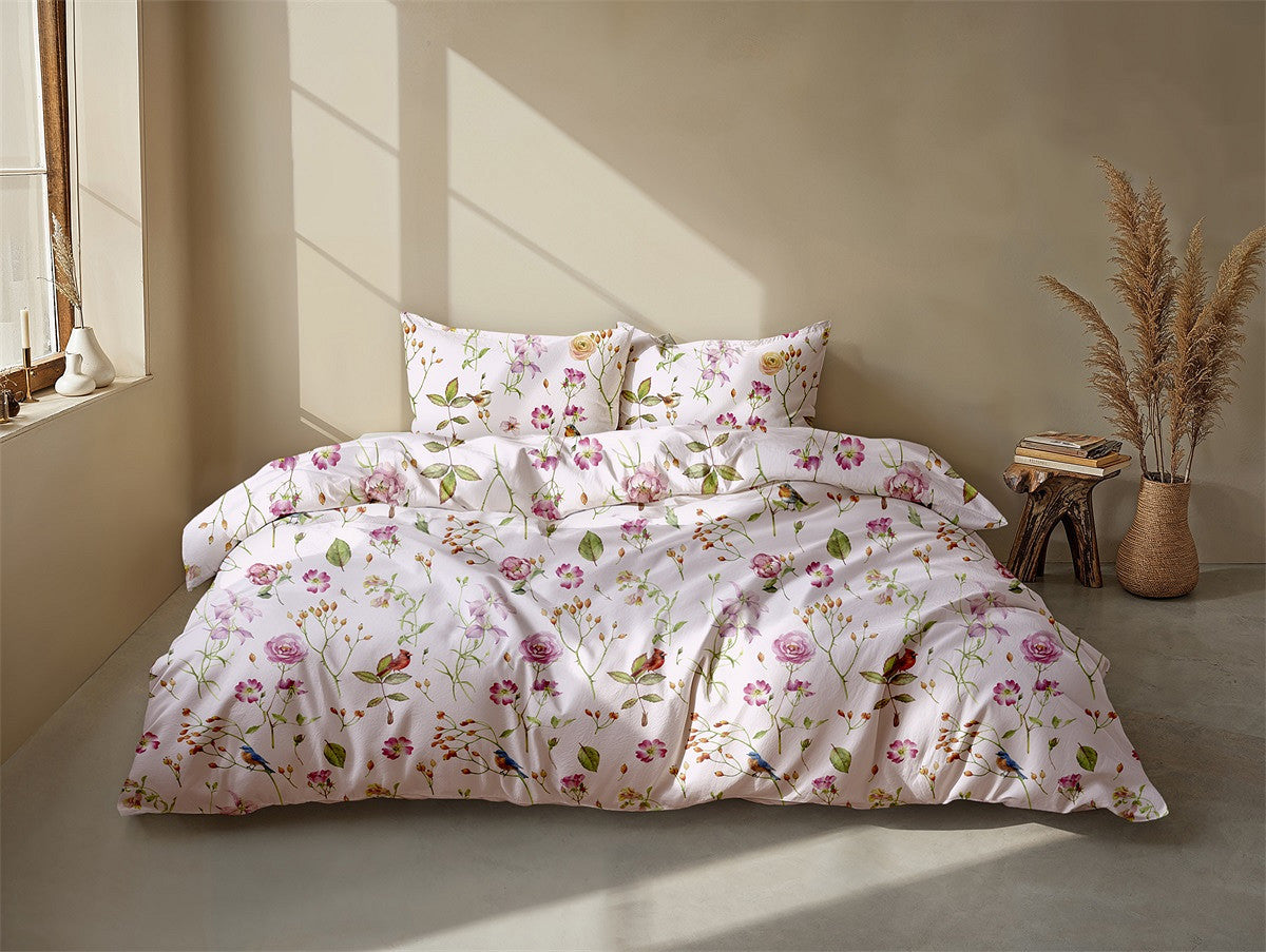 Zo Home Dekbedovertrek Katoen Zita Crystal Pink