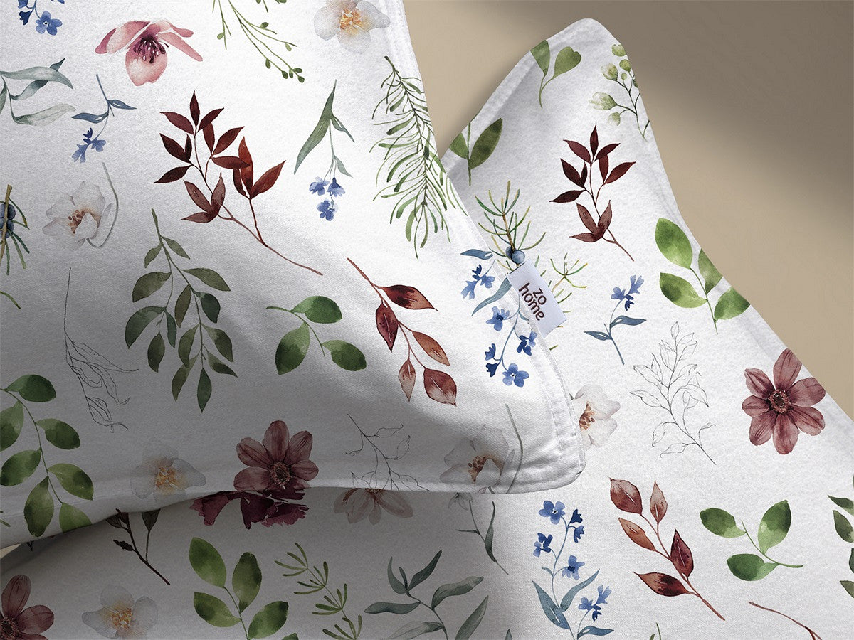 Zo Home Dekbedovertrek Flanel Celeste