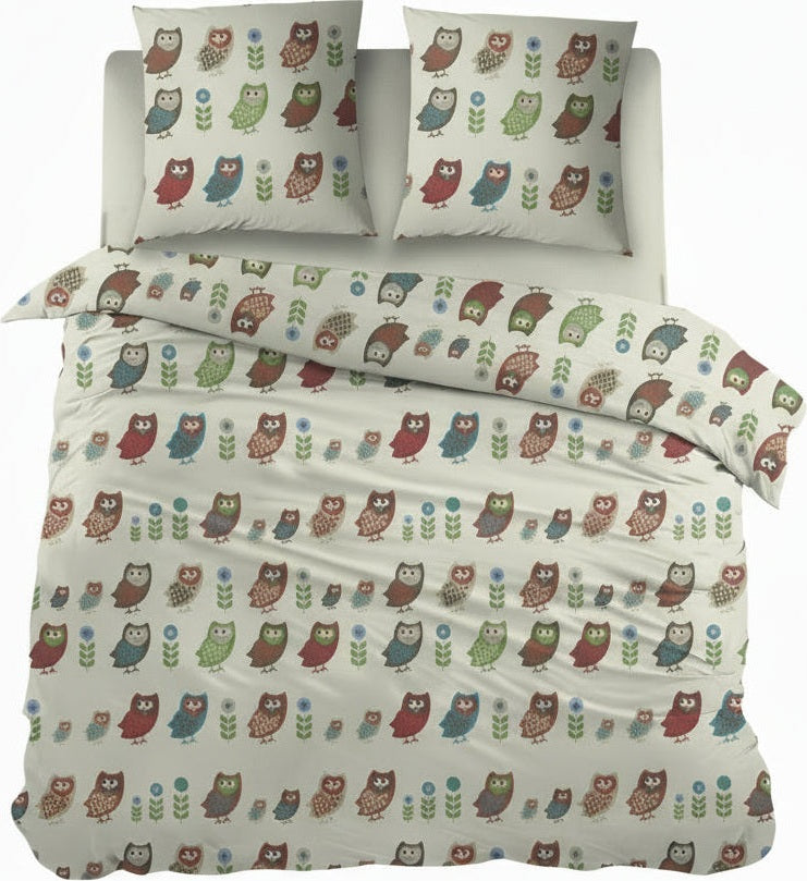 Dekbedovertrek Katoen Birds - Bedtextielonline.be