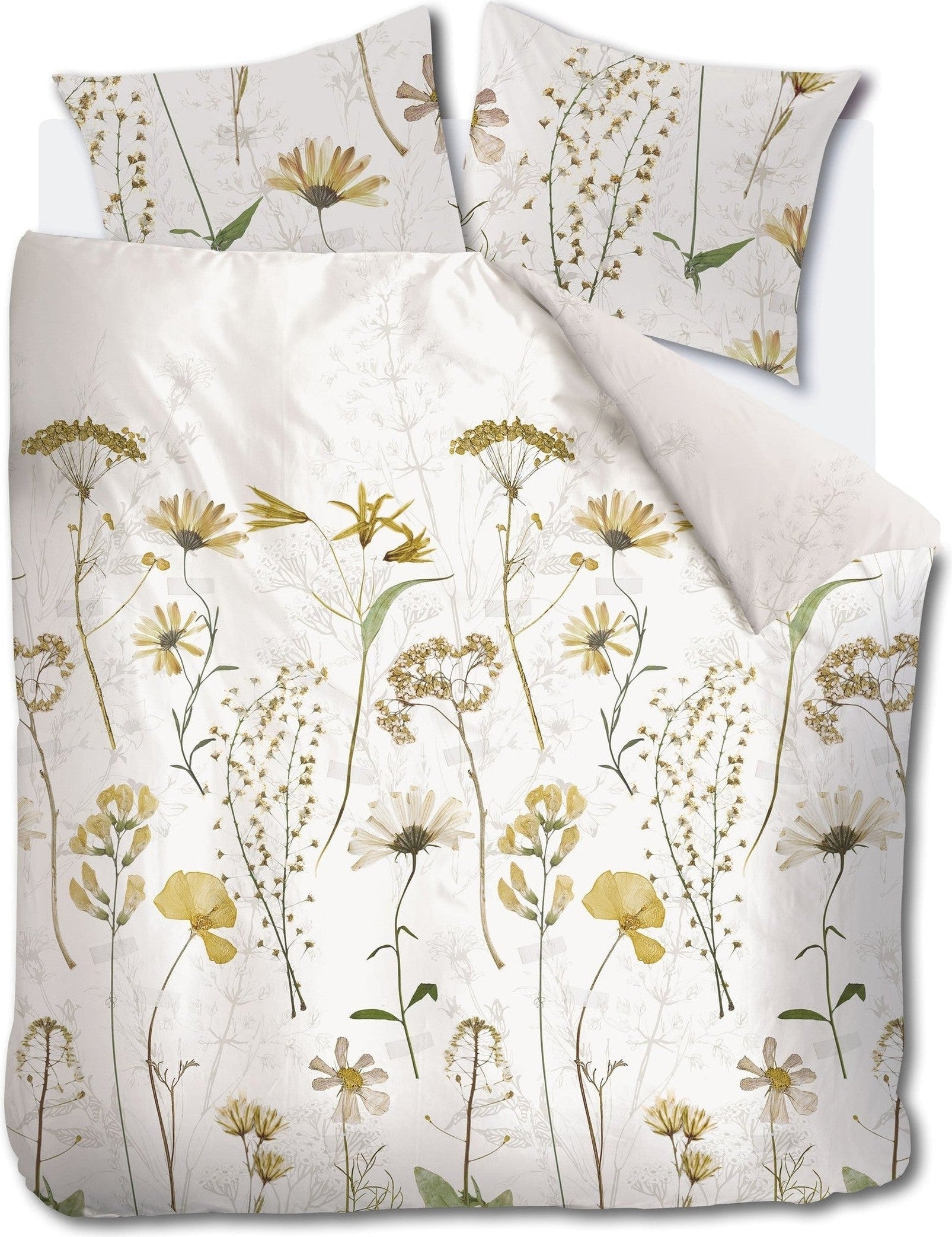 Ariadne at Home Dekbedovertrek Flanel Blow Gebroken wit