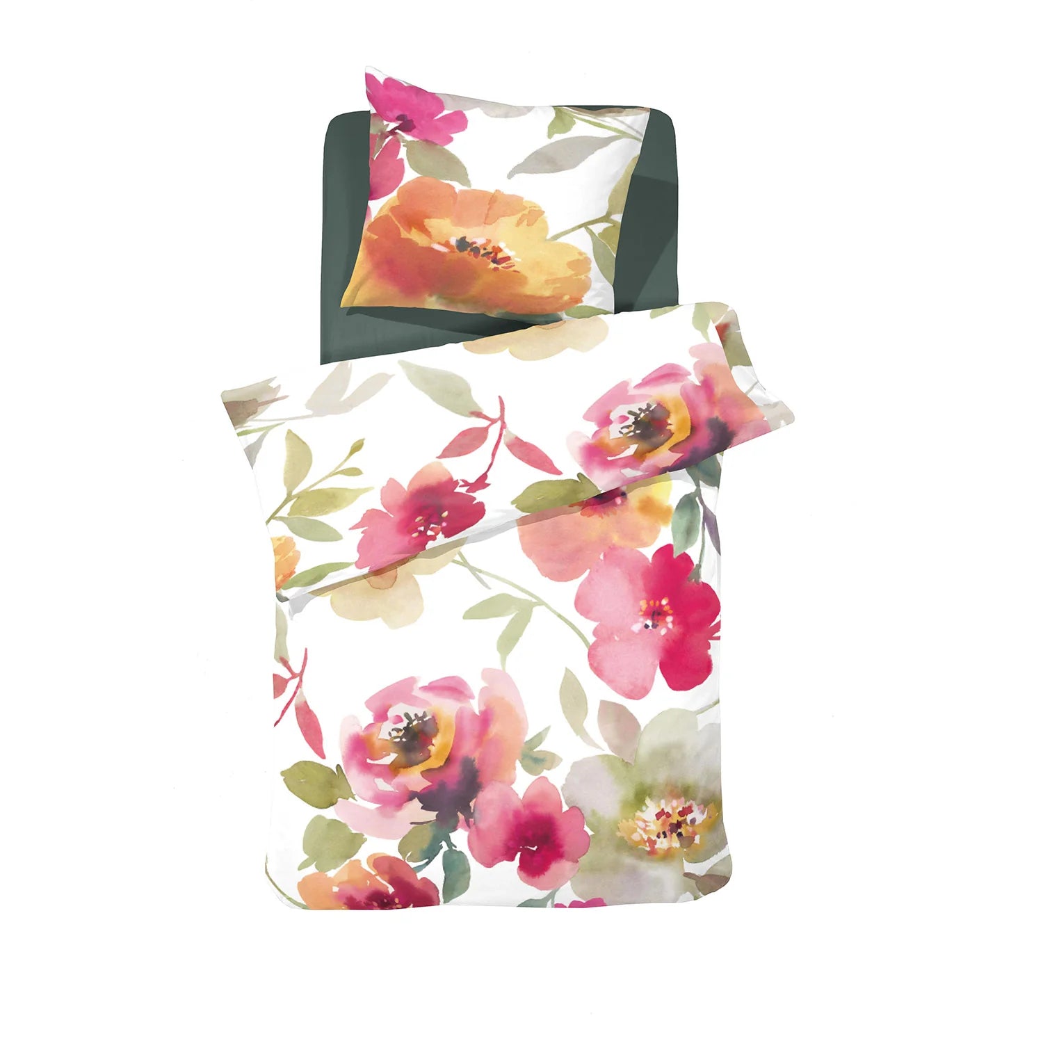 Cinderella Dekbedovertrek Katoen Flore - Roze