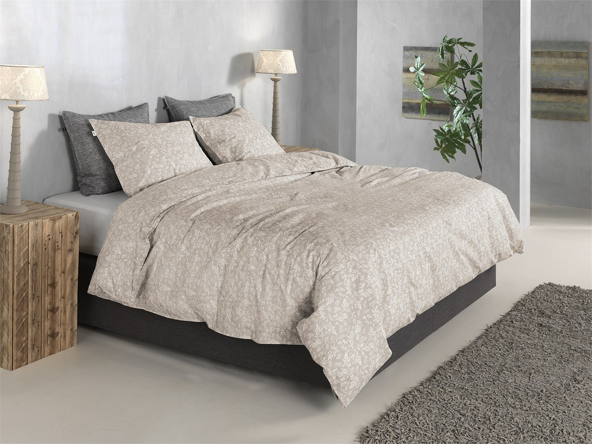 Zo Home Dekbedovertrek Katoen Petali di Lino Sandy Beige