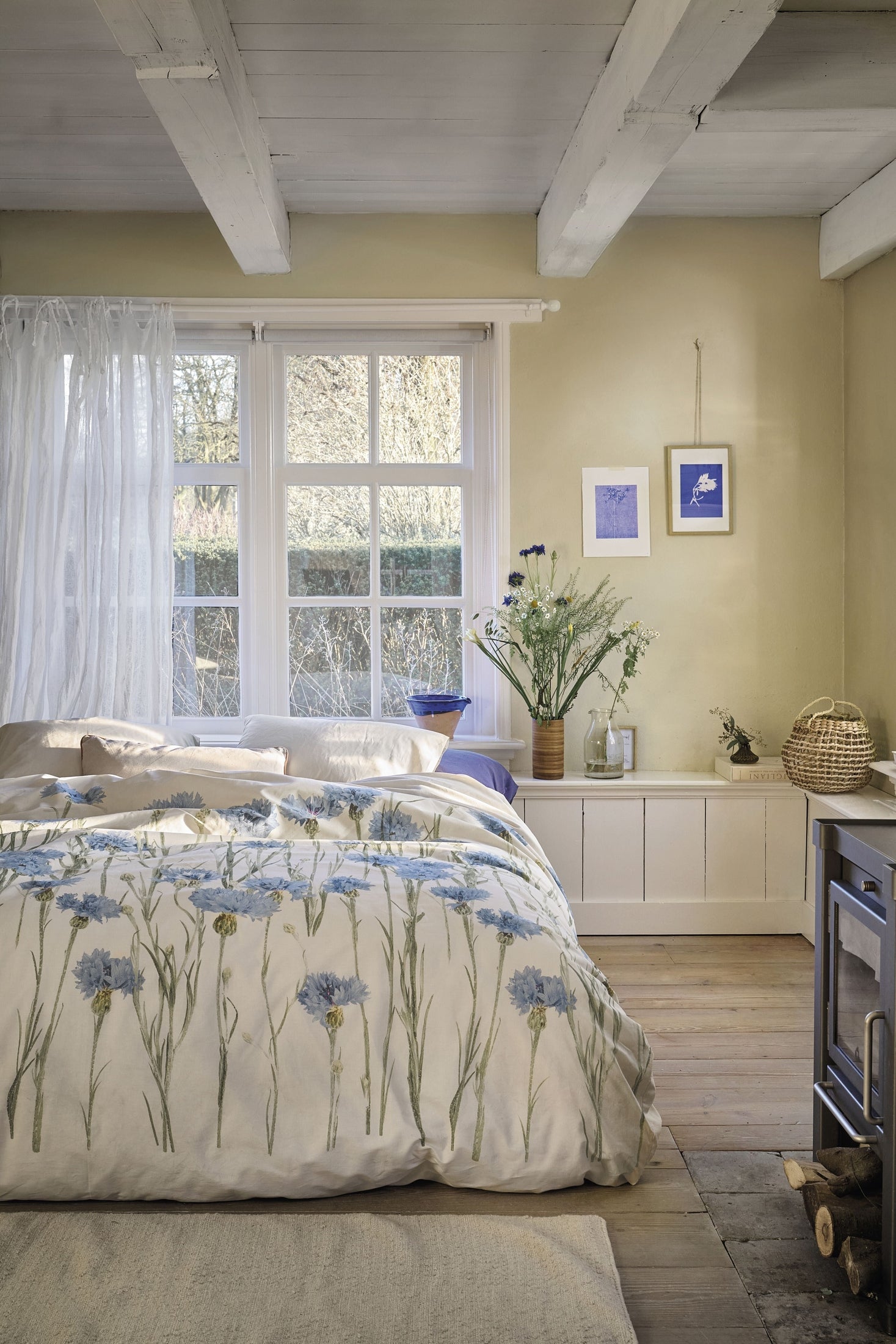 Ariadne at Home Dekbedovertrek Katoen Cornflower Zand