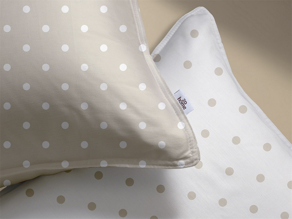 Zo Home Dekbedovertrek Katoen Punta di Cotone Warm Sand