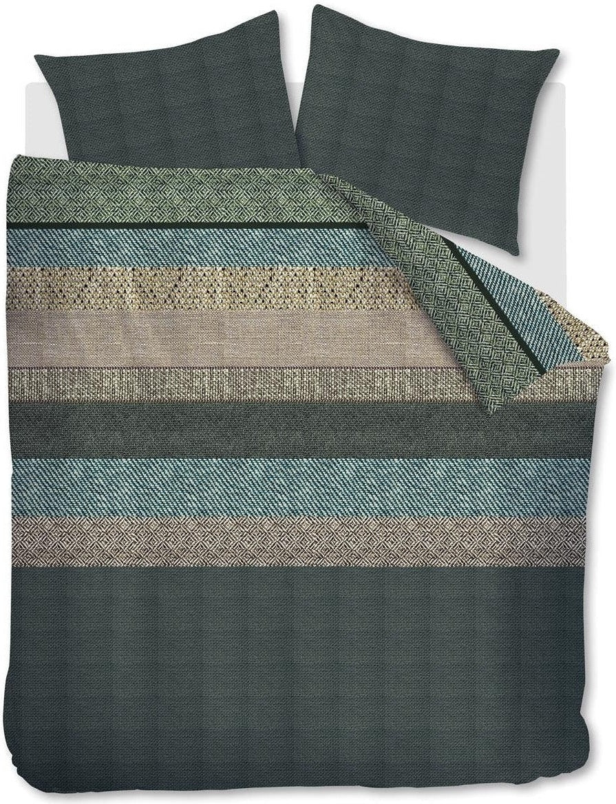 Bedinghouse Housse de couette Flanelle Enzo Vert