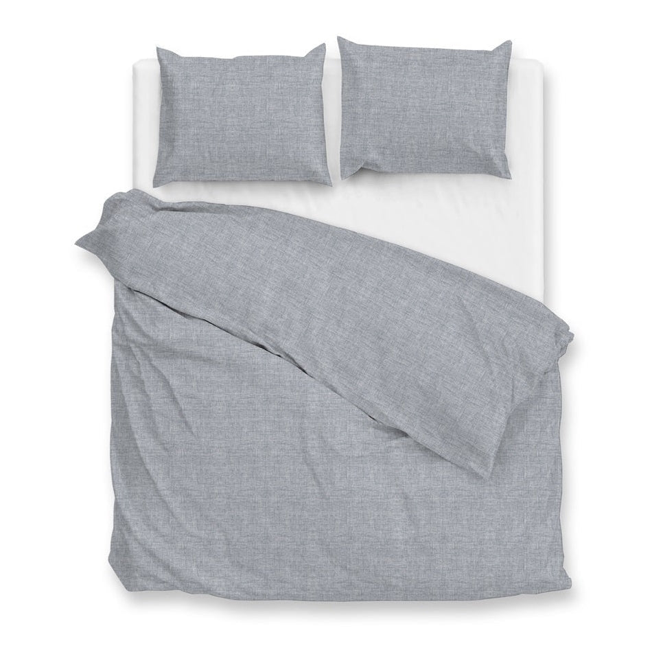 Zo Home Housse de couette Flanelle Flanella di Lino Denim