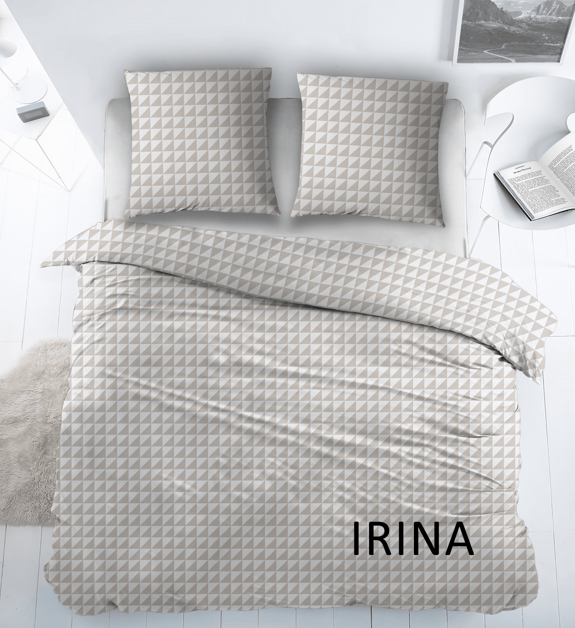 Sleepnight Dekbedovertrek Flanel Irina Beige