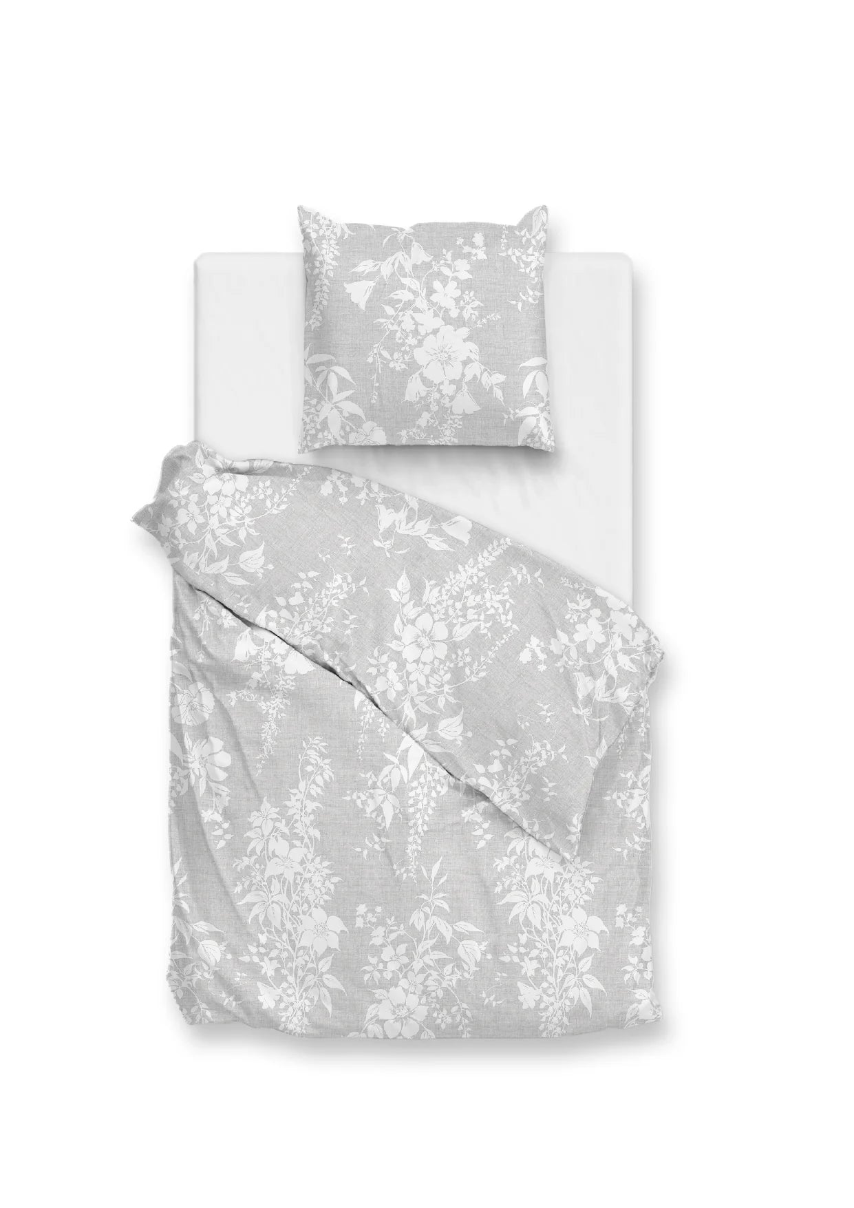 Zo Home Dekbedovertrek Katoen Ibisco di Lino Dove Grey