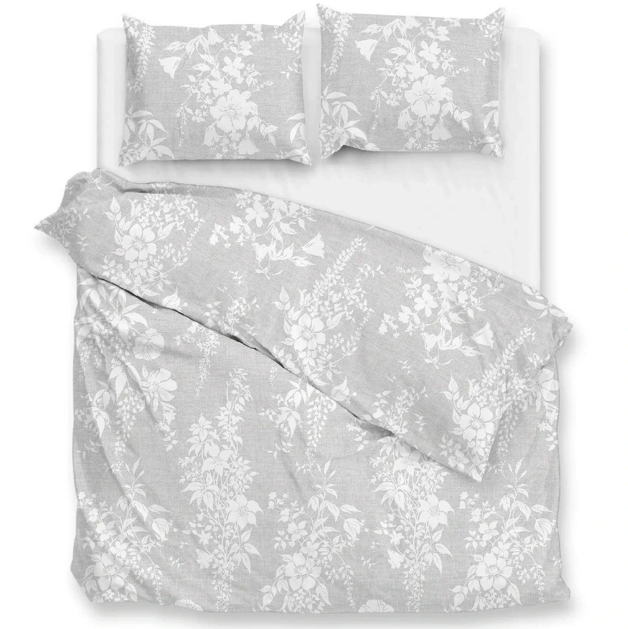 Zo Home Dekbedovertrek Katoen Ibisco di Lino Dove Grey