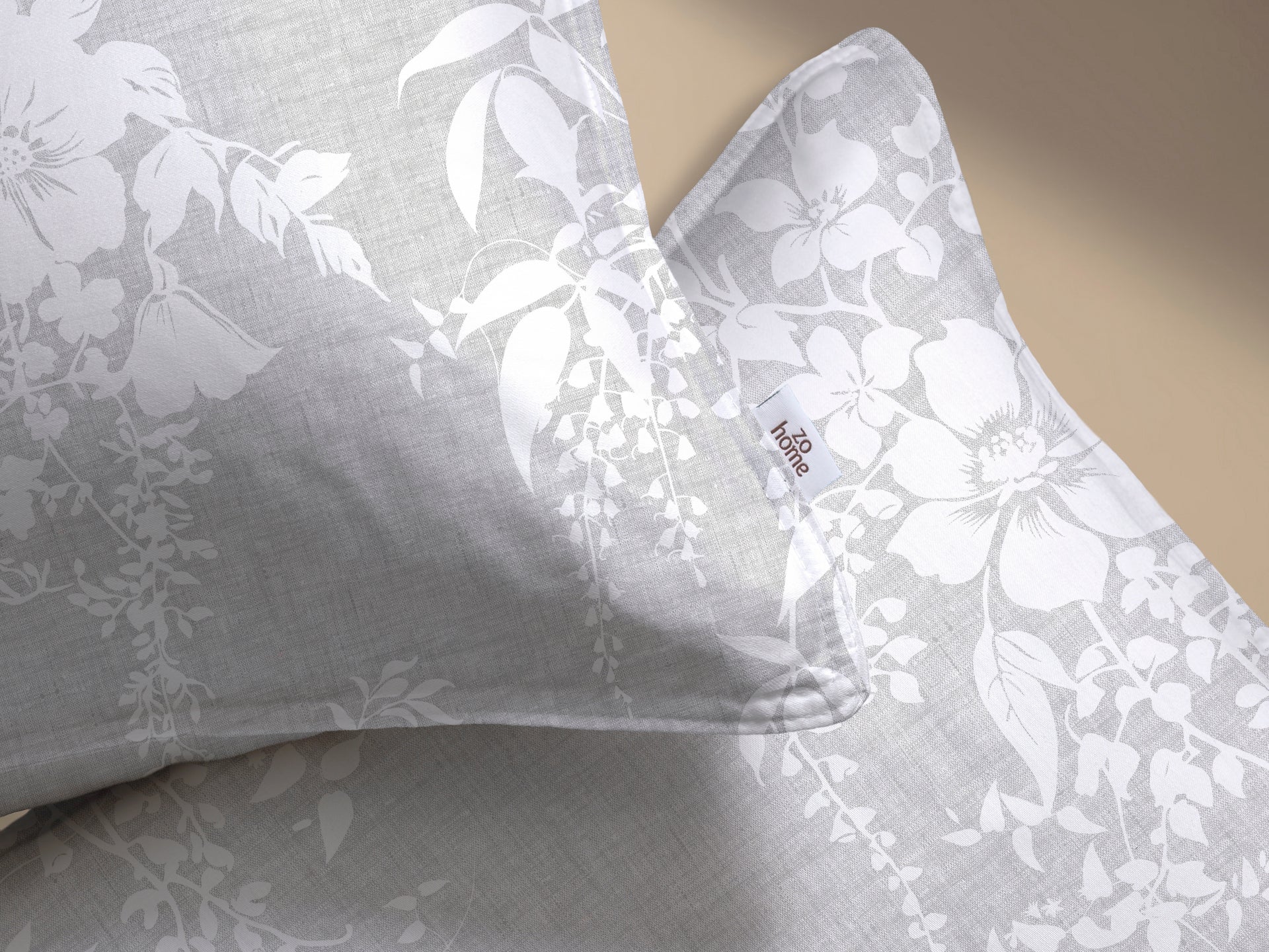 Zo Home Dekbedovertrek Katoen Ibisco di Lino Dove Grey