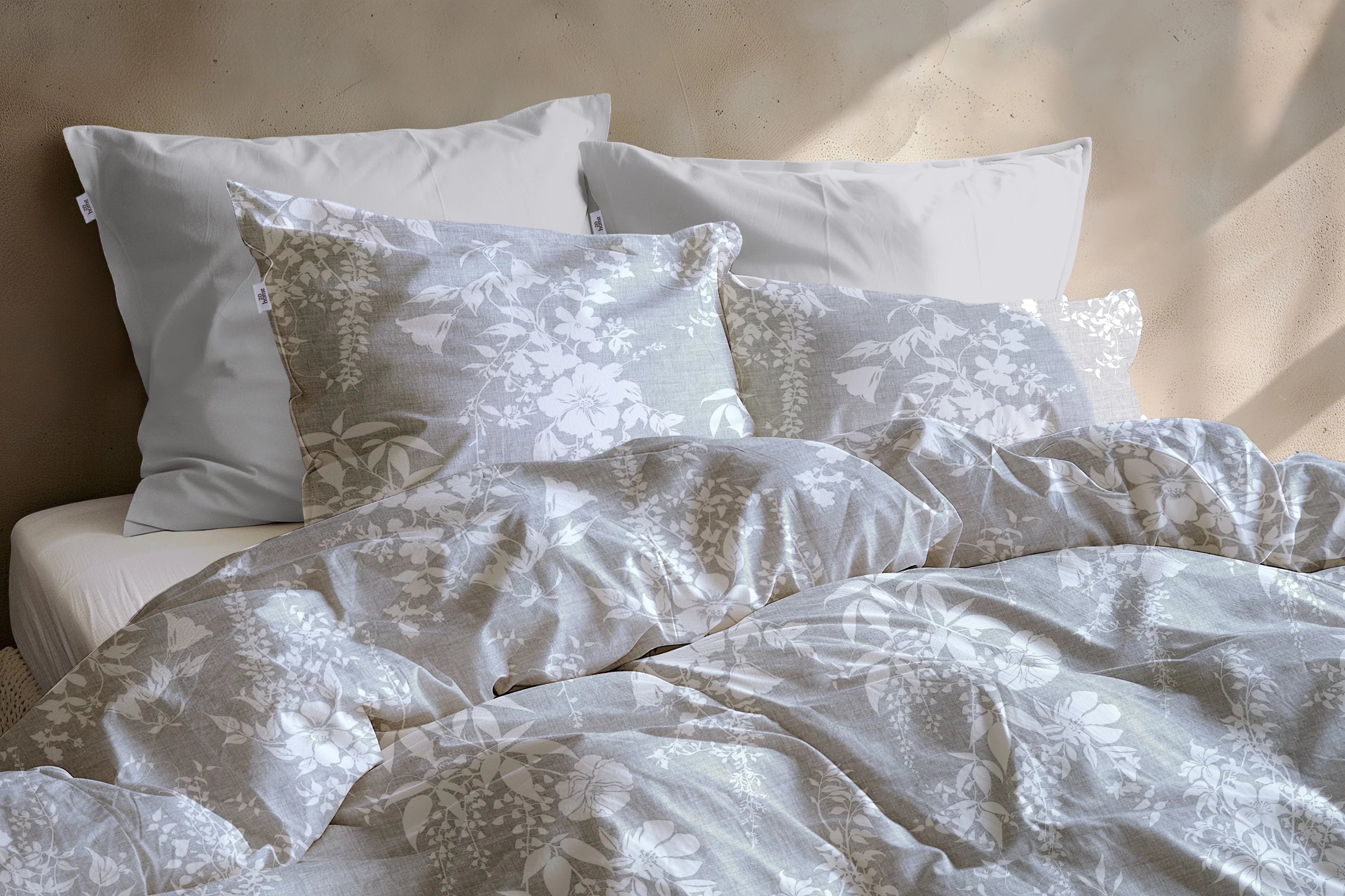 Zo Home Dekbedovertrek Katoen Ibisco di Lino Dove Grey