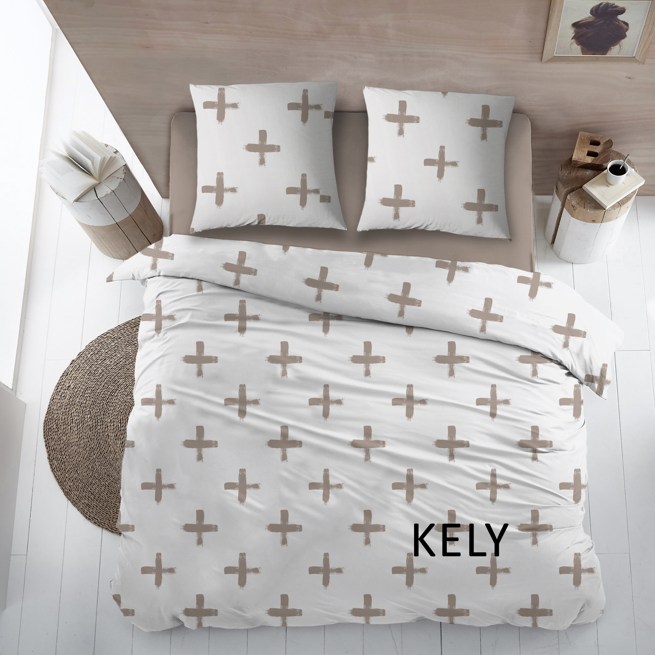 Sleepnight Lakenset Katoen Kely - Taupe