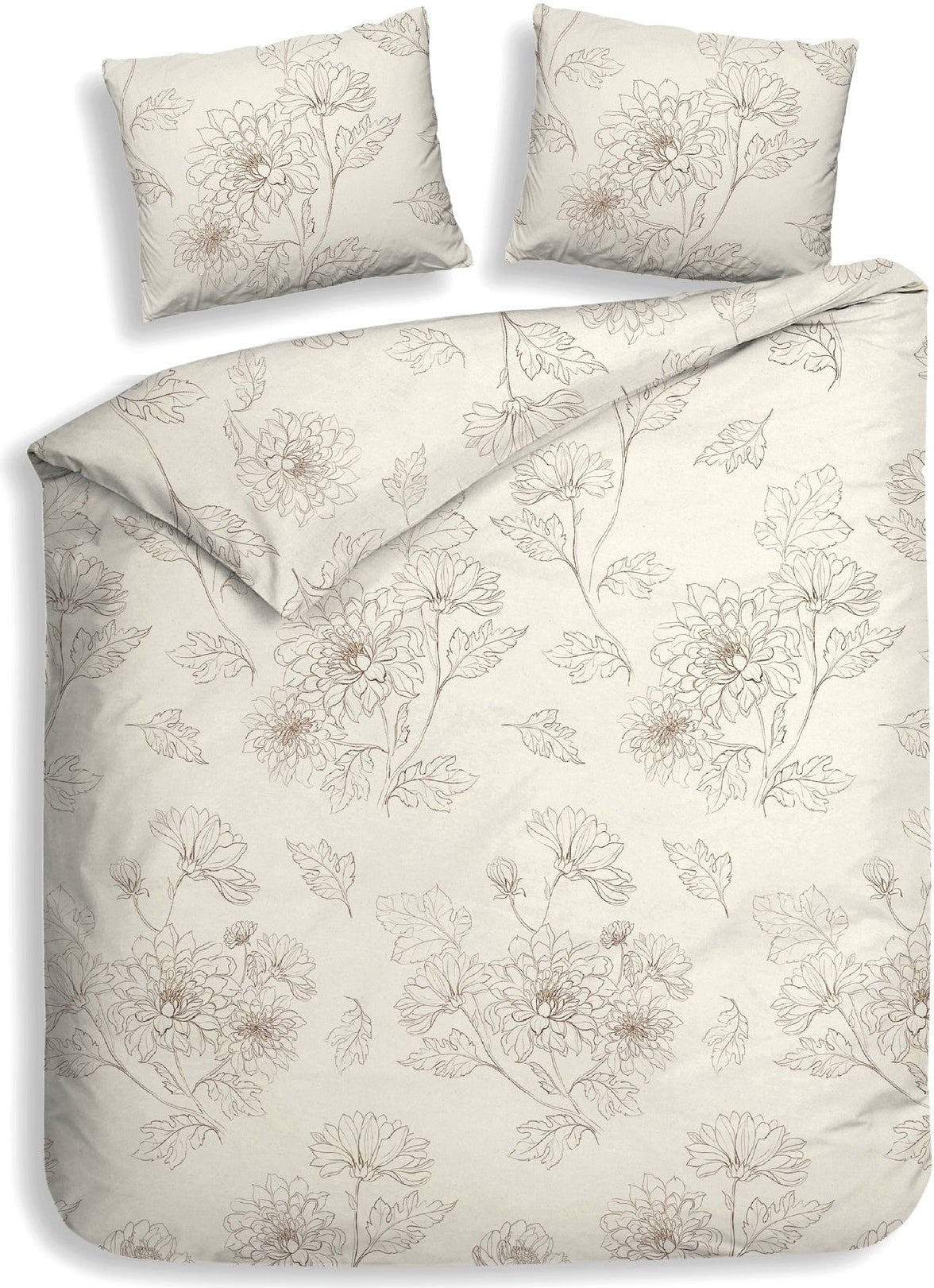 Heckettlane Dekbedovertrek Flanel Gigi Off-White