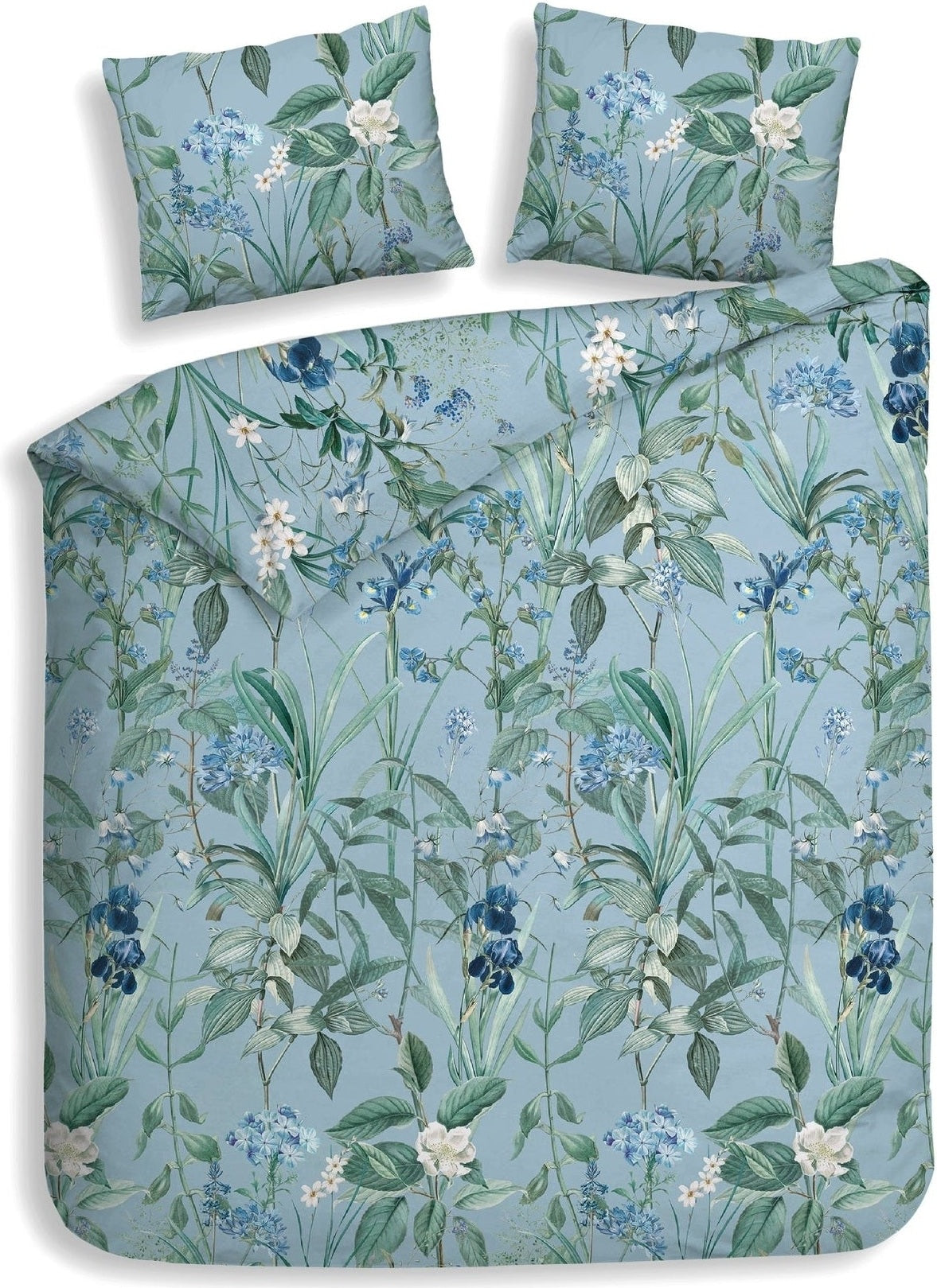 Housse de couette Heckettlane Flanelle Martina Bleu
