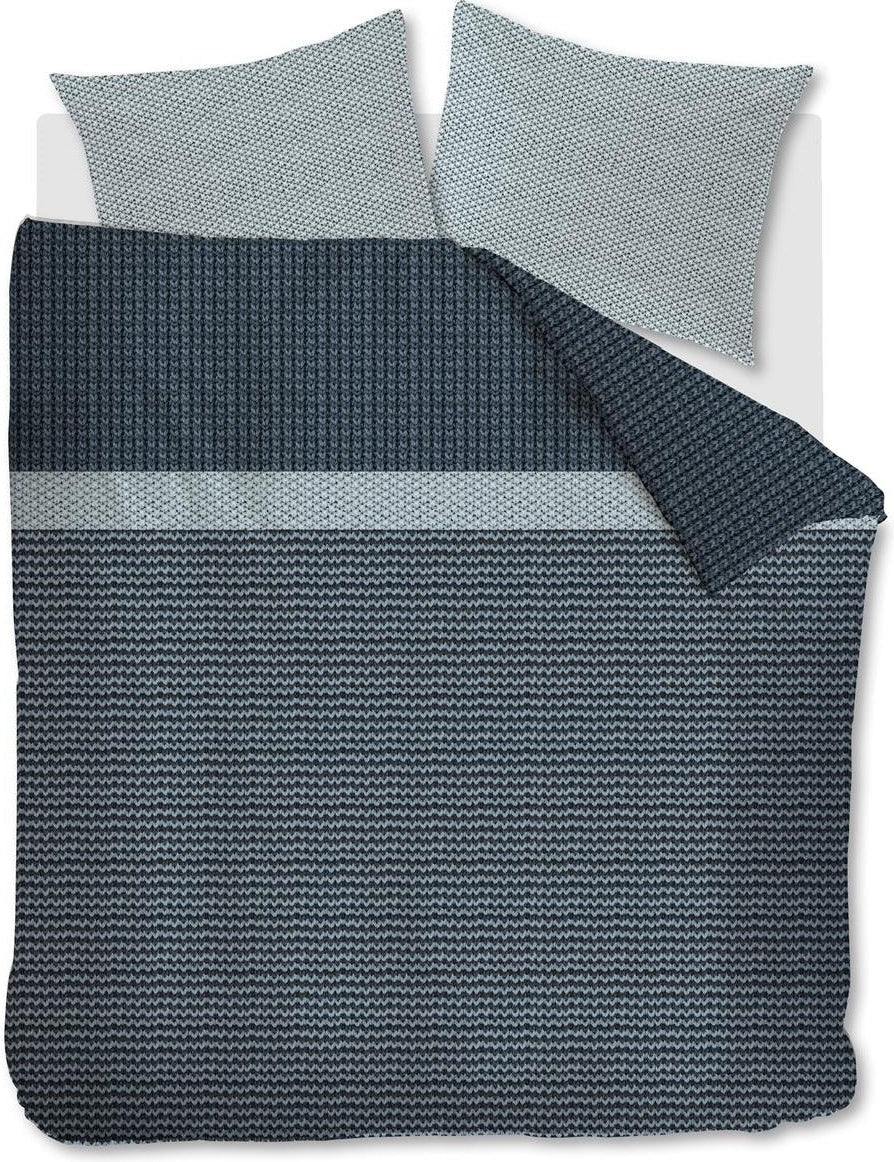 Bedinghouse Housse de couette Flanelle River Bleu