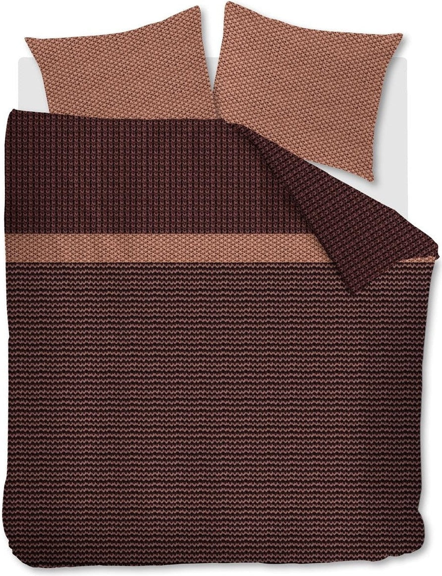 Beddinghouse Dekbedovertrek Flanel River Dark Red