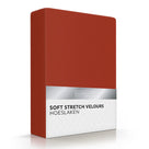 Romanette hoeslaken velours Terra