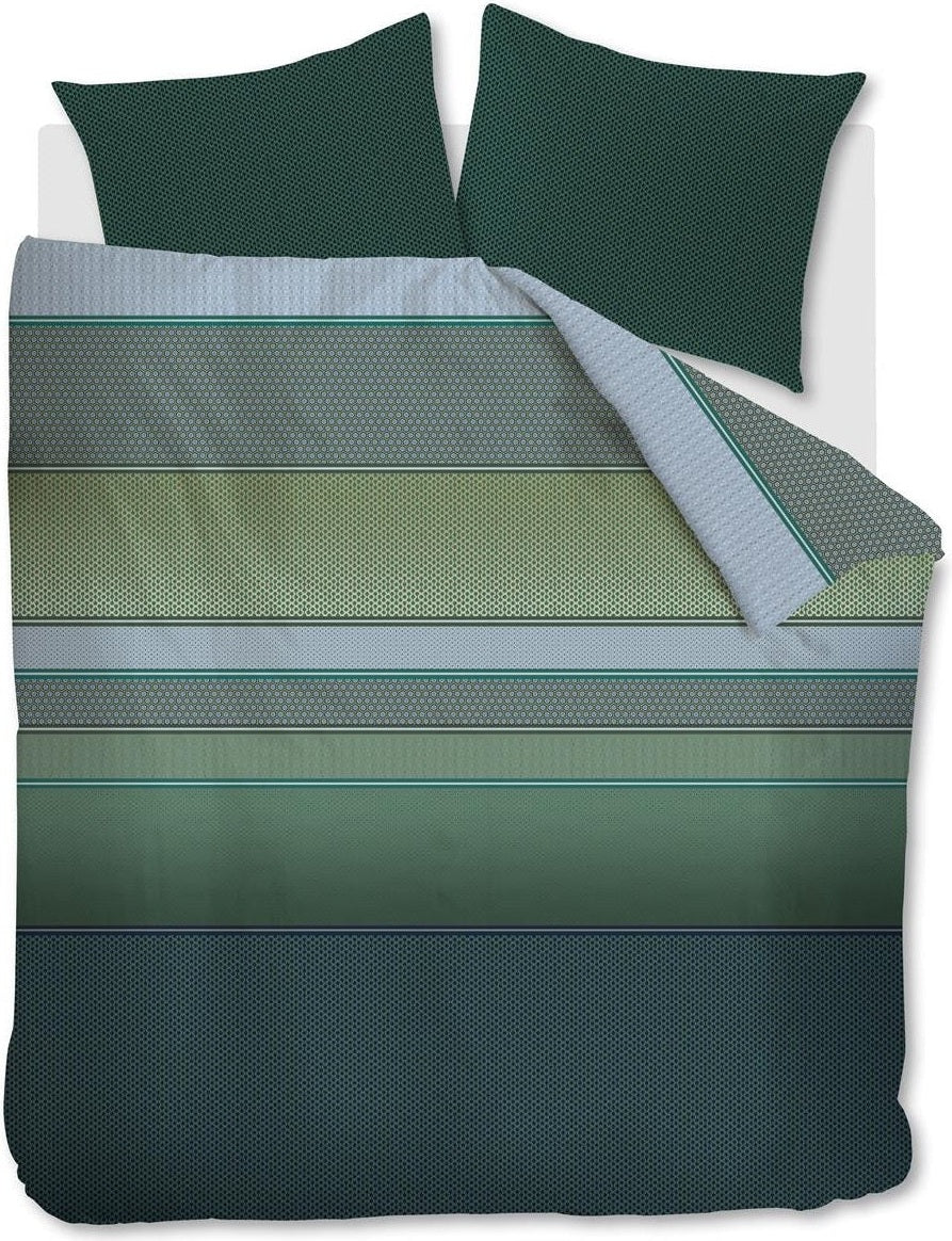 Bedinghouse Housse de couette Tencel Romeo Bleu Vert