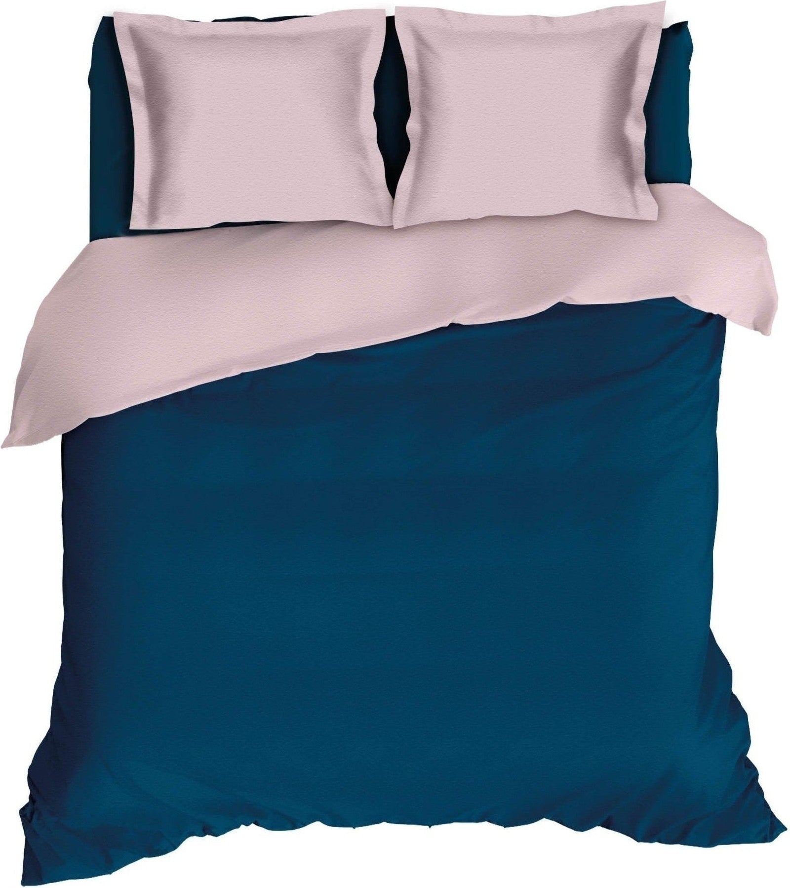 Dekbedovertrek Flanel Comtesse Teal Rose - Bedtextielonline.be