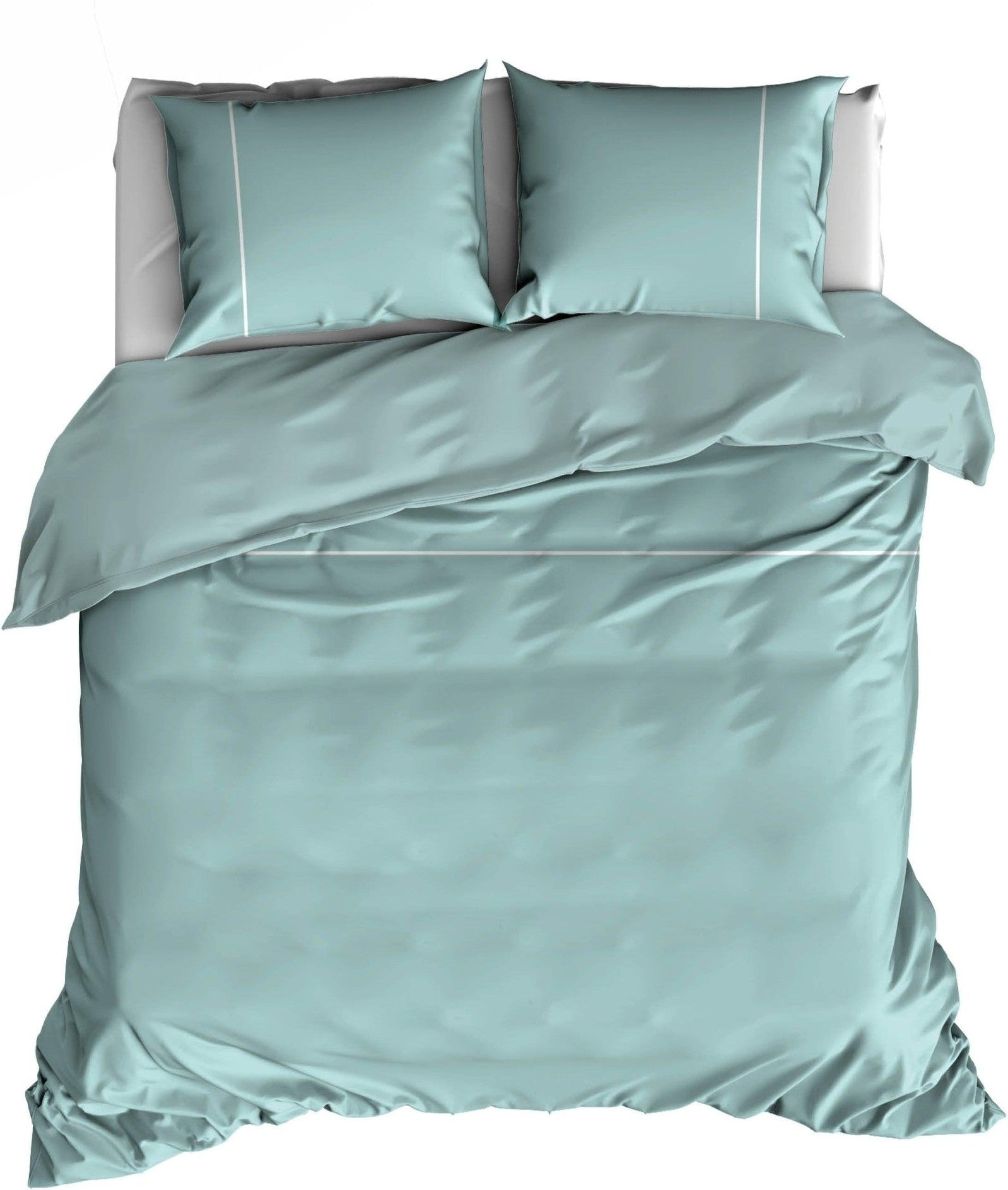 Dekbedovertrek Flanel Duchesse Misty Green - Bedtextielonline.be