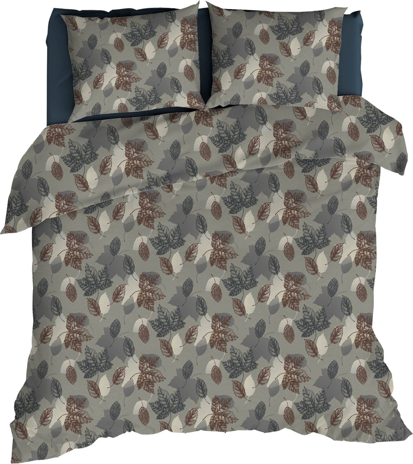 Bettbezug Flanell Venosc Grey/Bordo