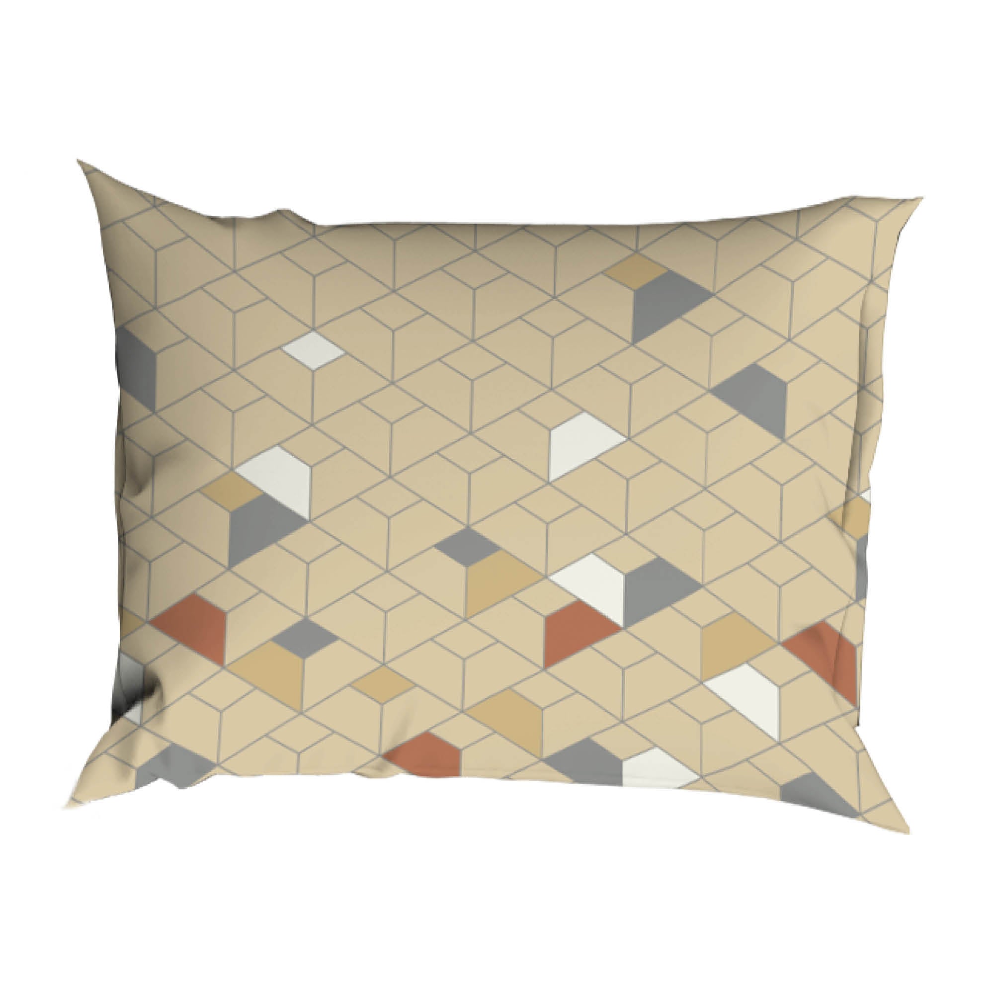 Housse de couette Satin d'Or Satin Scoop - Anthracite/Beige