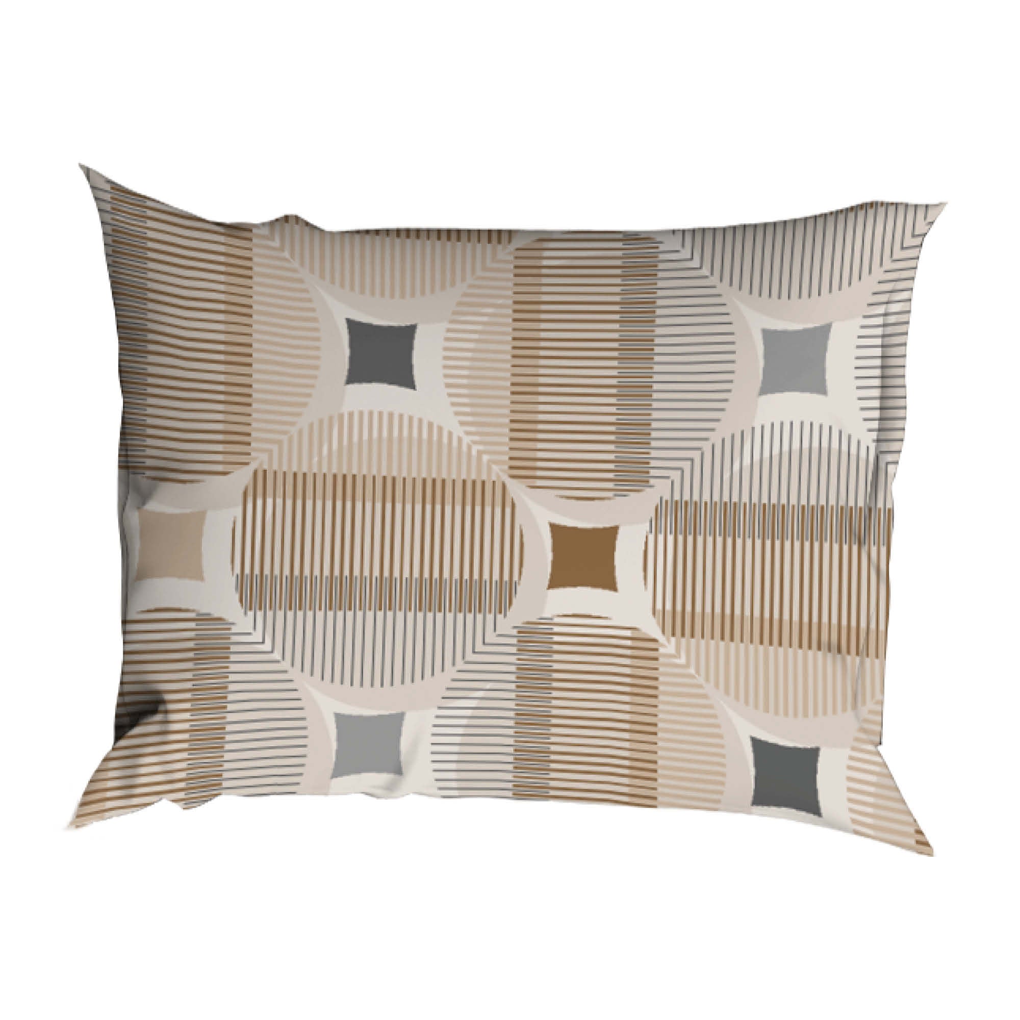 Romanette Dekbedovertrek Katoen Kwadro Beige