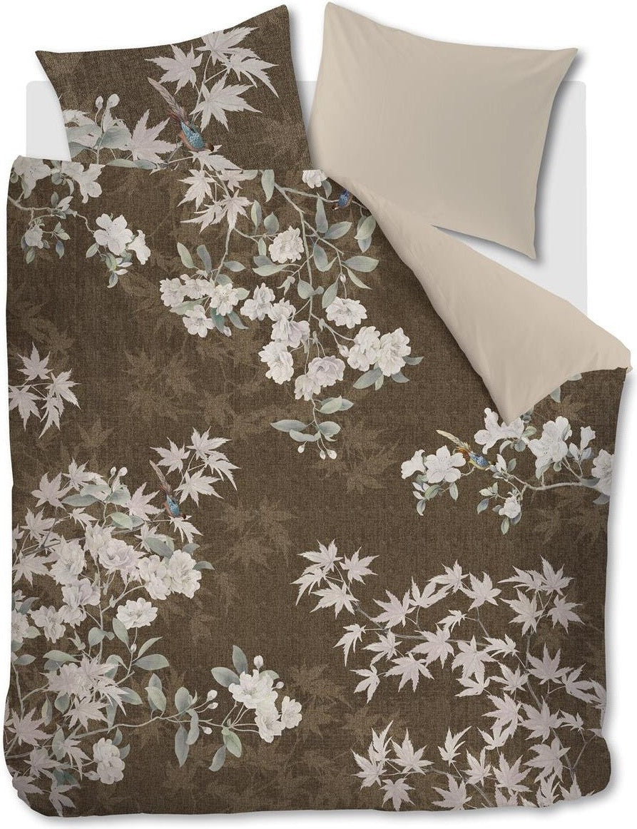 Beddinghouse Dekbedovertrek Katoen Thalasa Bruin