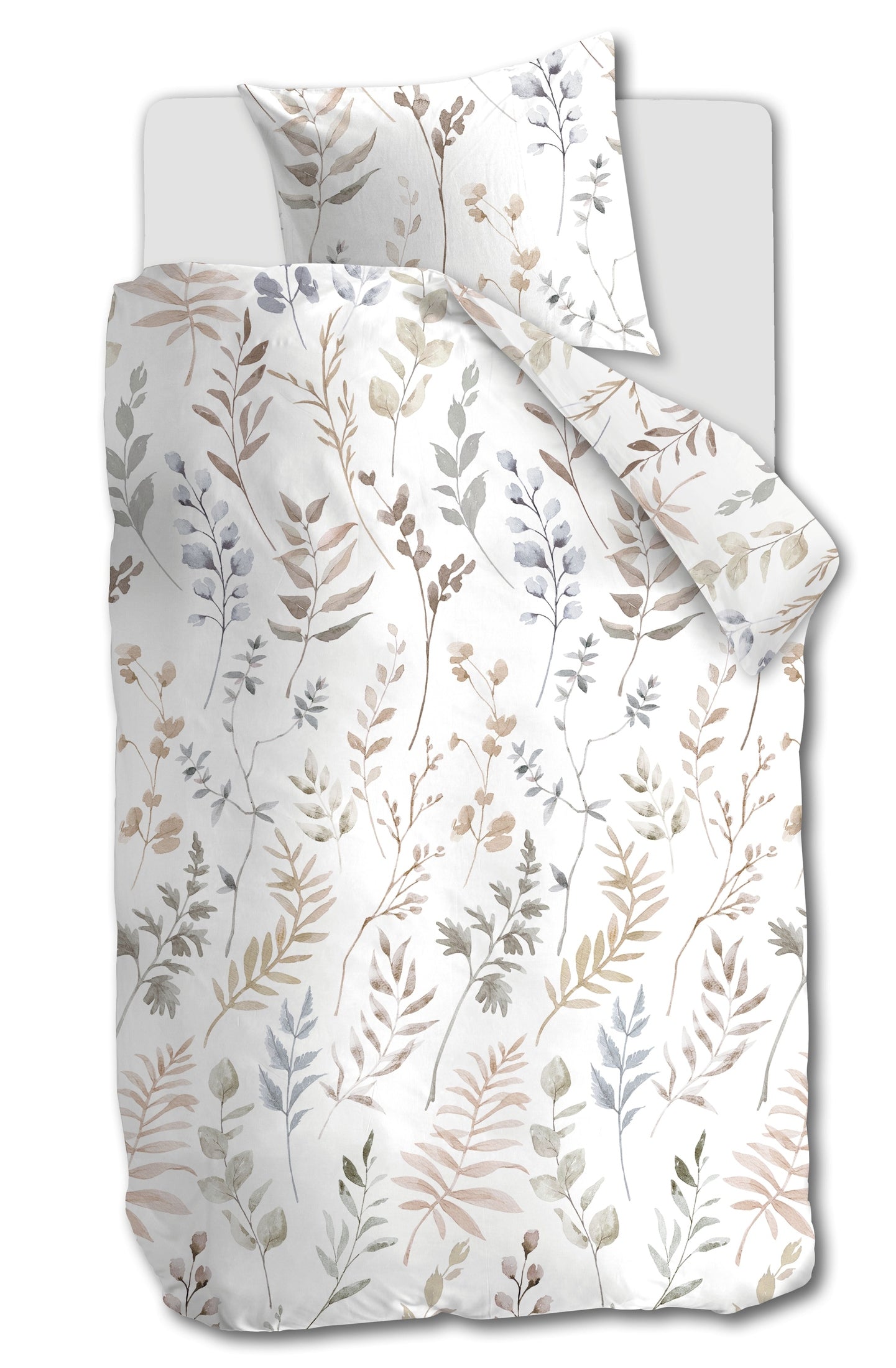 Ariadne at Home Dekbedovertrek Flanel Twigs Wit