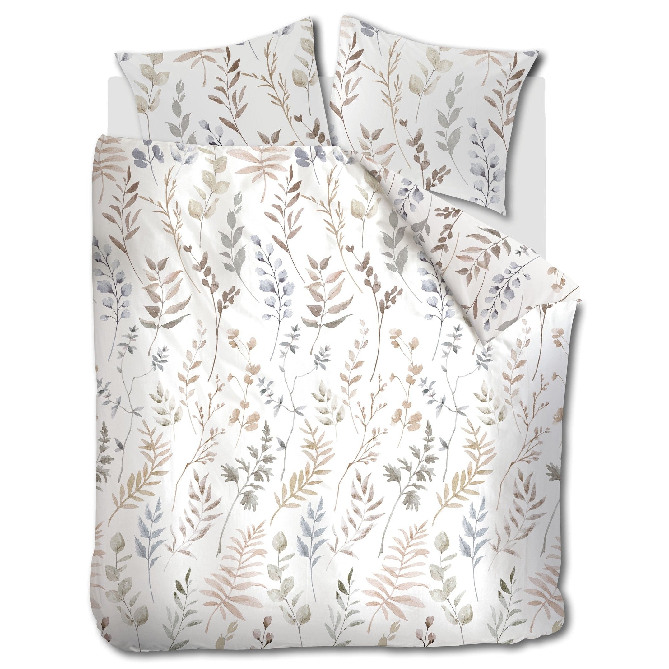 Ariadne at Home Dekbedovertrek Flanel Twigs Wit