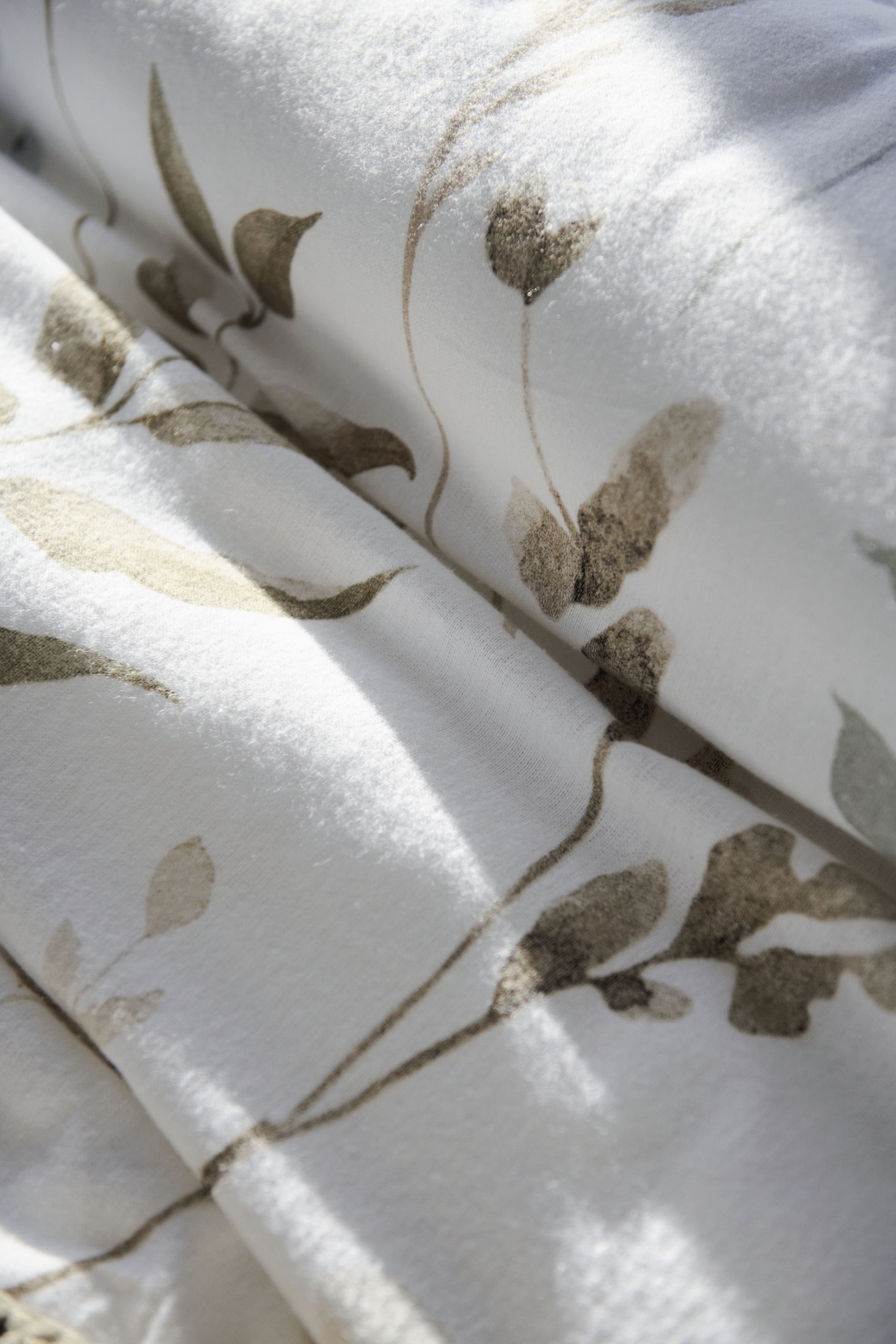 Ariadne at Home Dekbedovertrek Flanel Twigs Wit