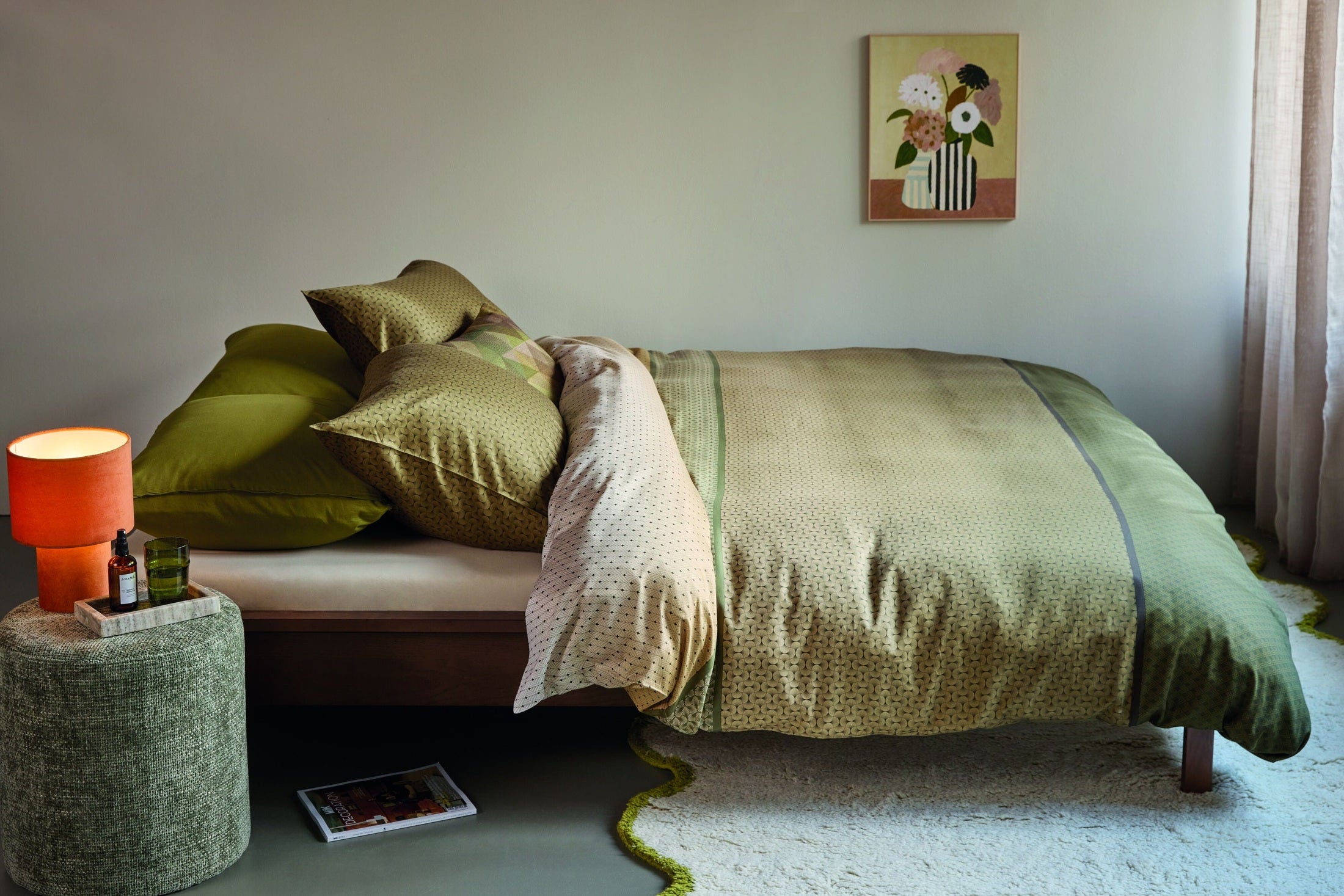 Beddinghouse Dekbedovertrek Lyocell Carter Groen